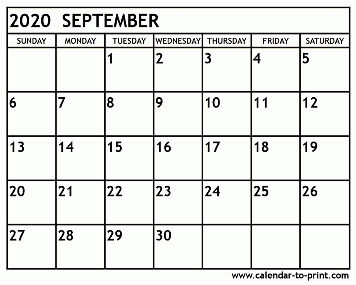 September 2020 Calendar Printable-Monthly Planner For July &amp;amp; Aug 2020
