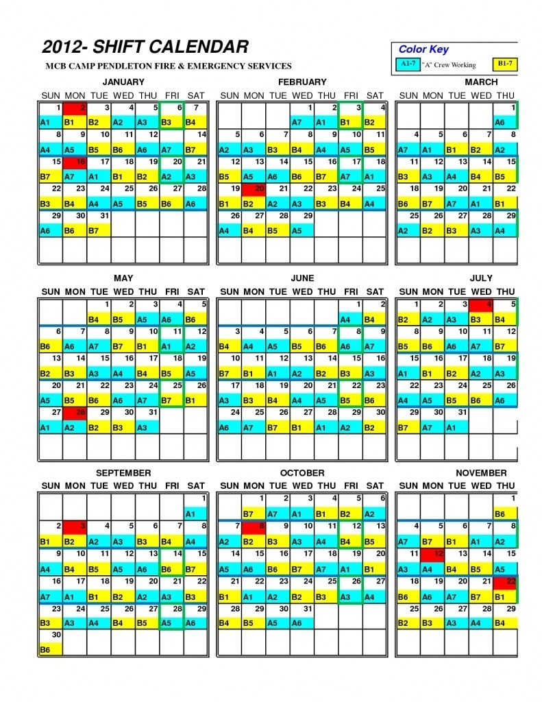 2024 Printable Firefighter Shift Calendar 2024 CALENDAR PRINTABLE