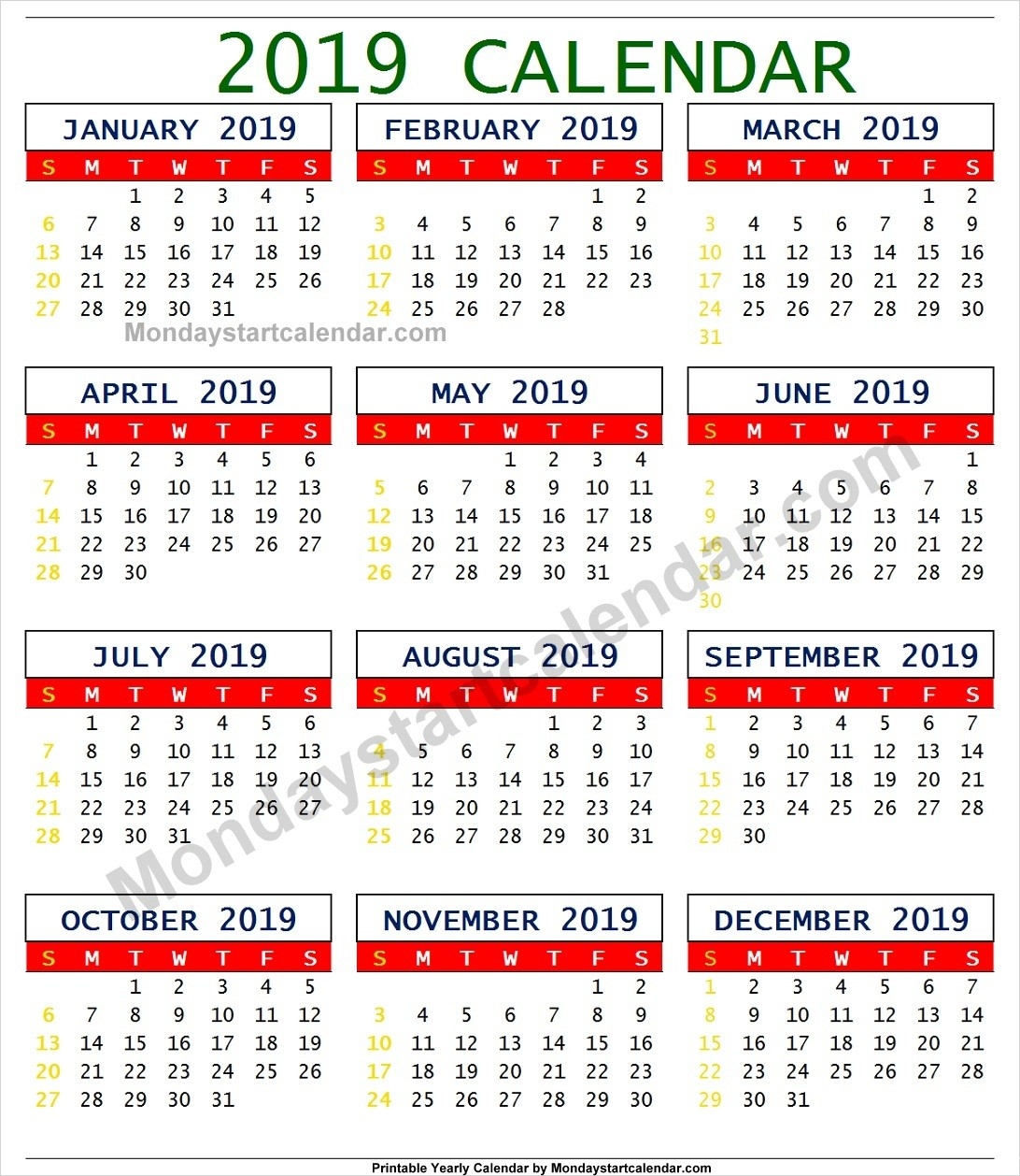 South African Calendar With Public Holidays Calendar Template Printable