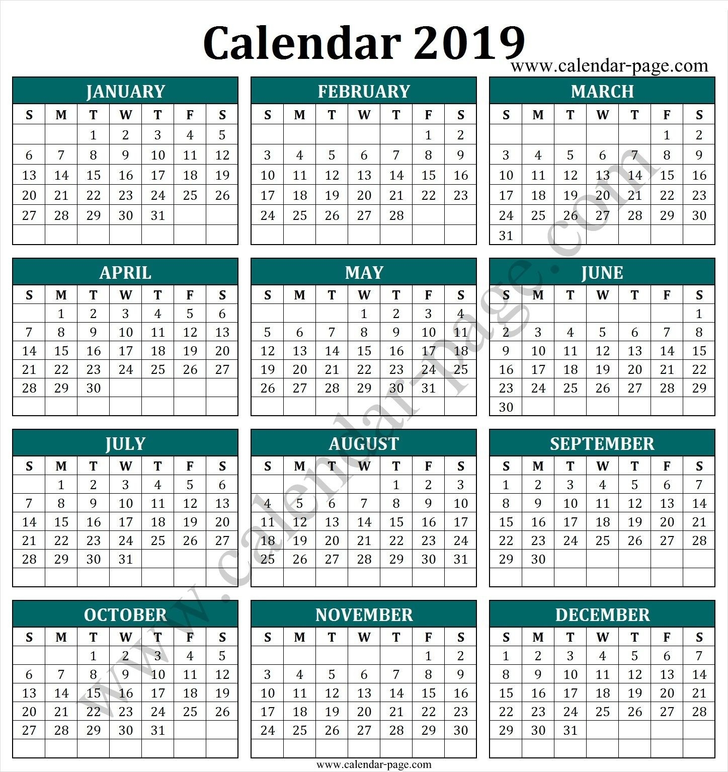 South Africa 2019 Calendar With Public Holidays | Calendar-Public Holidays South Africa