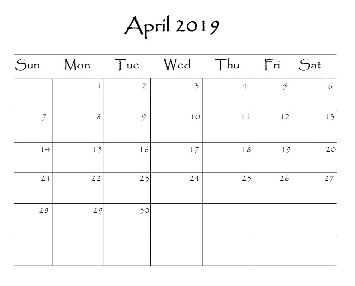 South Africa April 2019 Calendar Archives - 2019 Calendar-Calendar Template South Africa