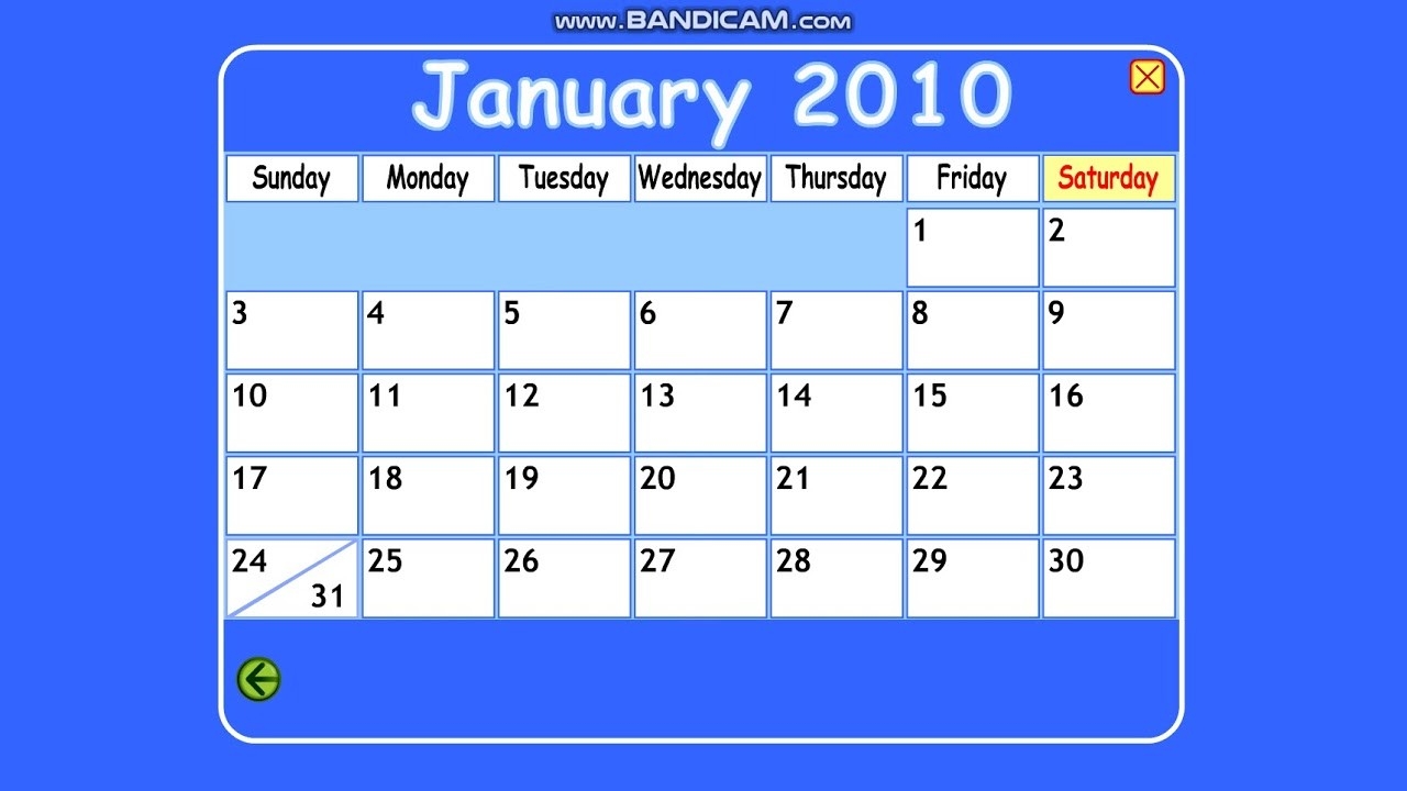 Starfall Calendar January 1, 2010-Starfall Calendar January 2020