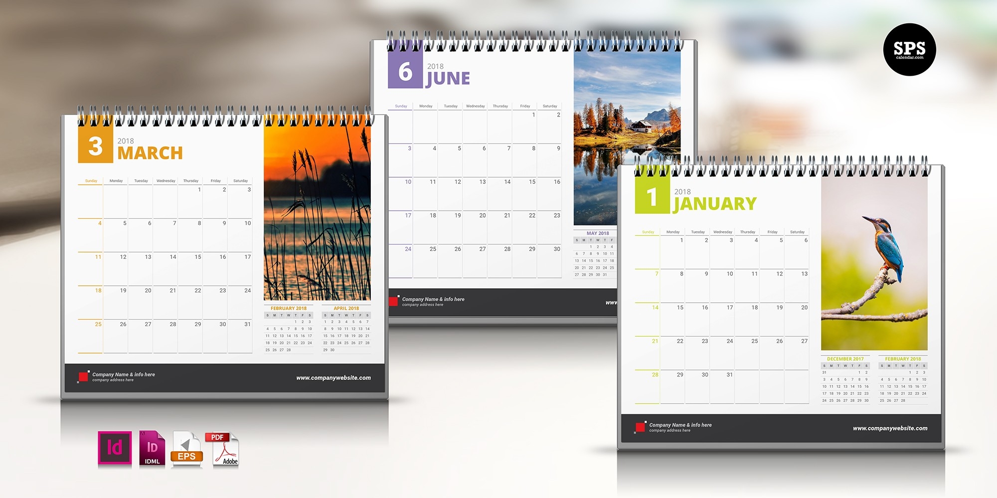 Template Calendar 2018 Indesign Free | Printable Calendar 2019-Indesign Calendar Template Free