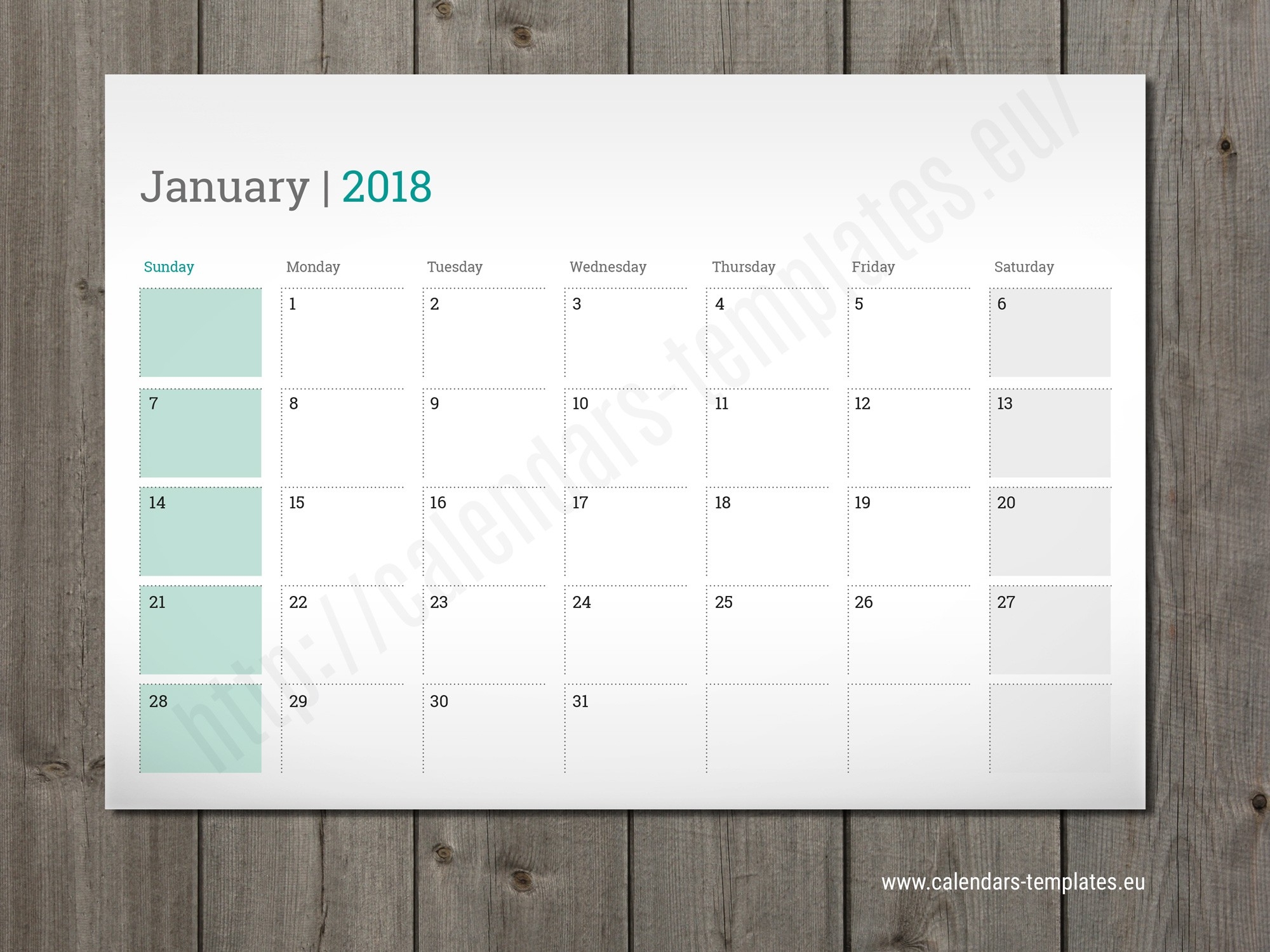 Template Calendar 2018 Indesign | Printable Calendar 2019-Indesign Calendar Template Free
