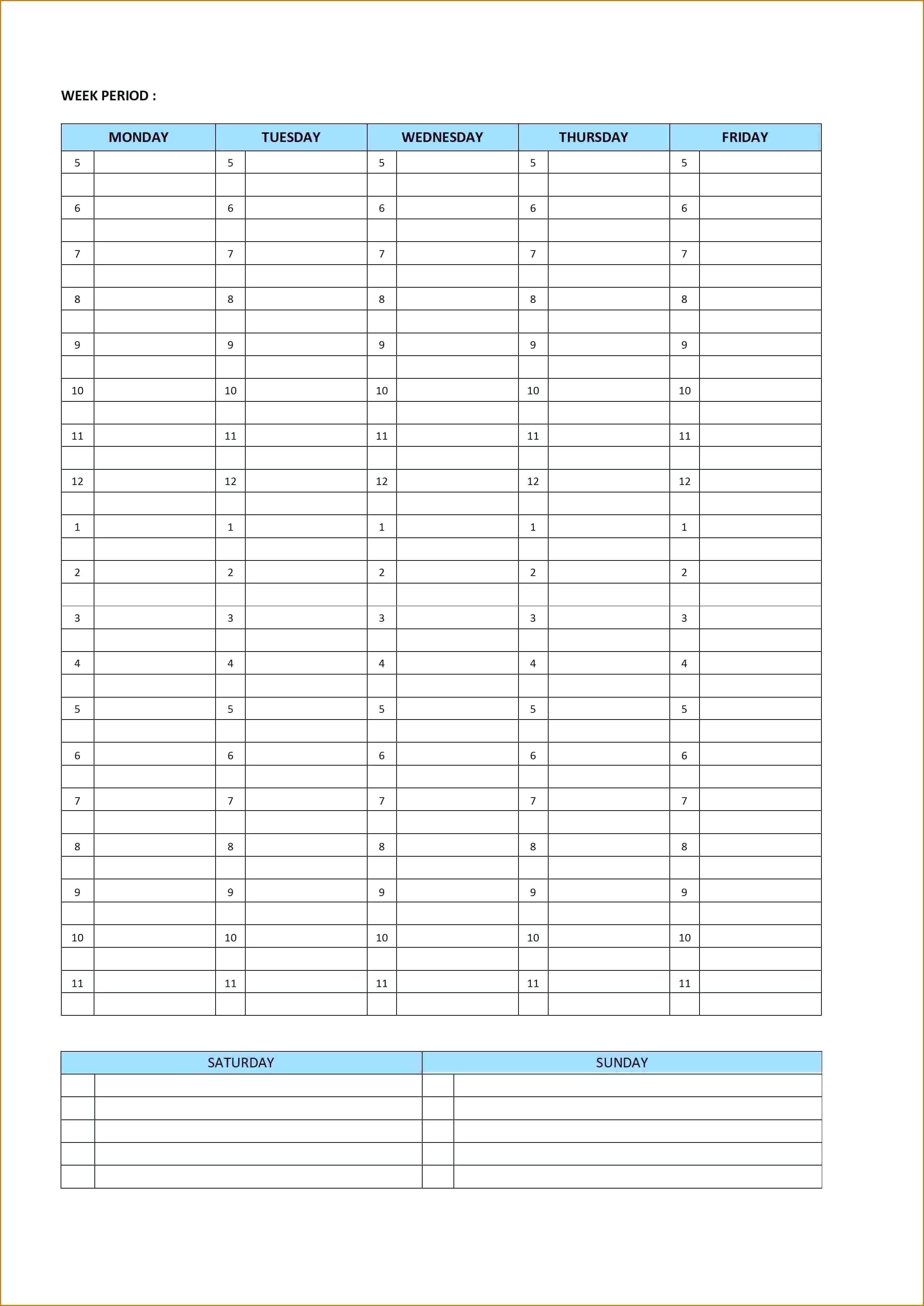 Template Weekly Planners Template Free Printable Planner-Free Blank Printable Calendar Template Weekly