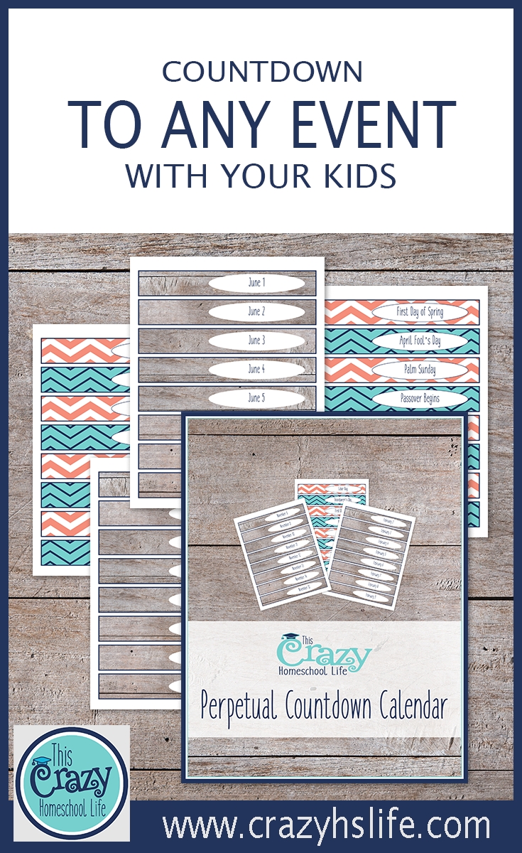 The Printable Perpetual Countdown Calendar-Blank Countdown Calendar 50 Days