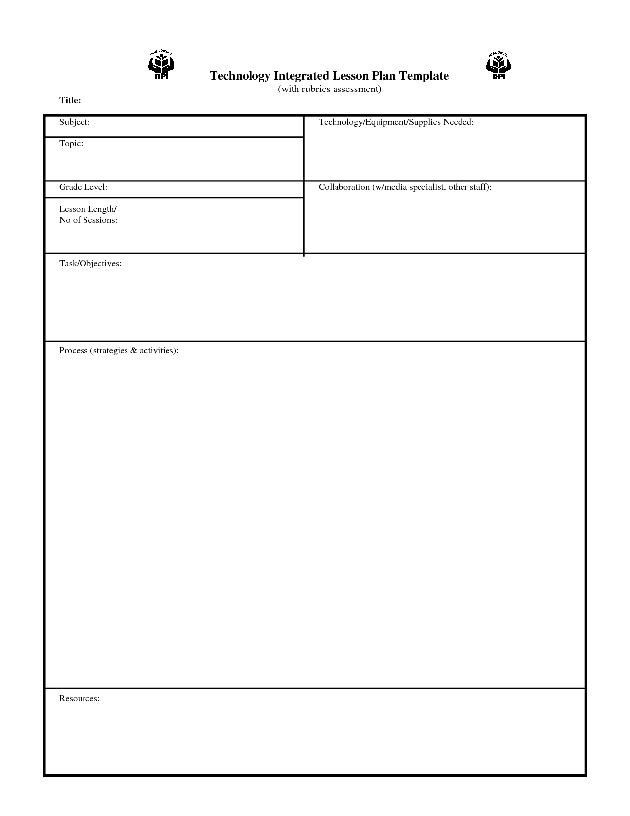 This Blank, Customizable Printable Lesson Plan Form Is Ready-Blank Lesson Plan Calendar Template