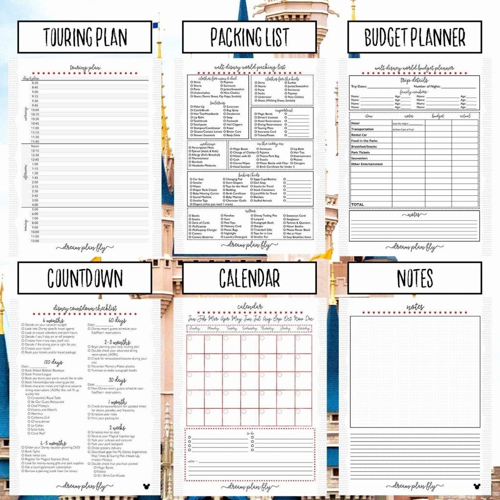 excel disney travel budget planner template