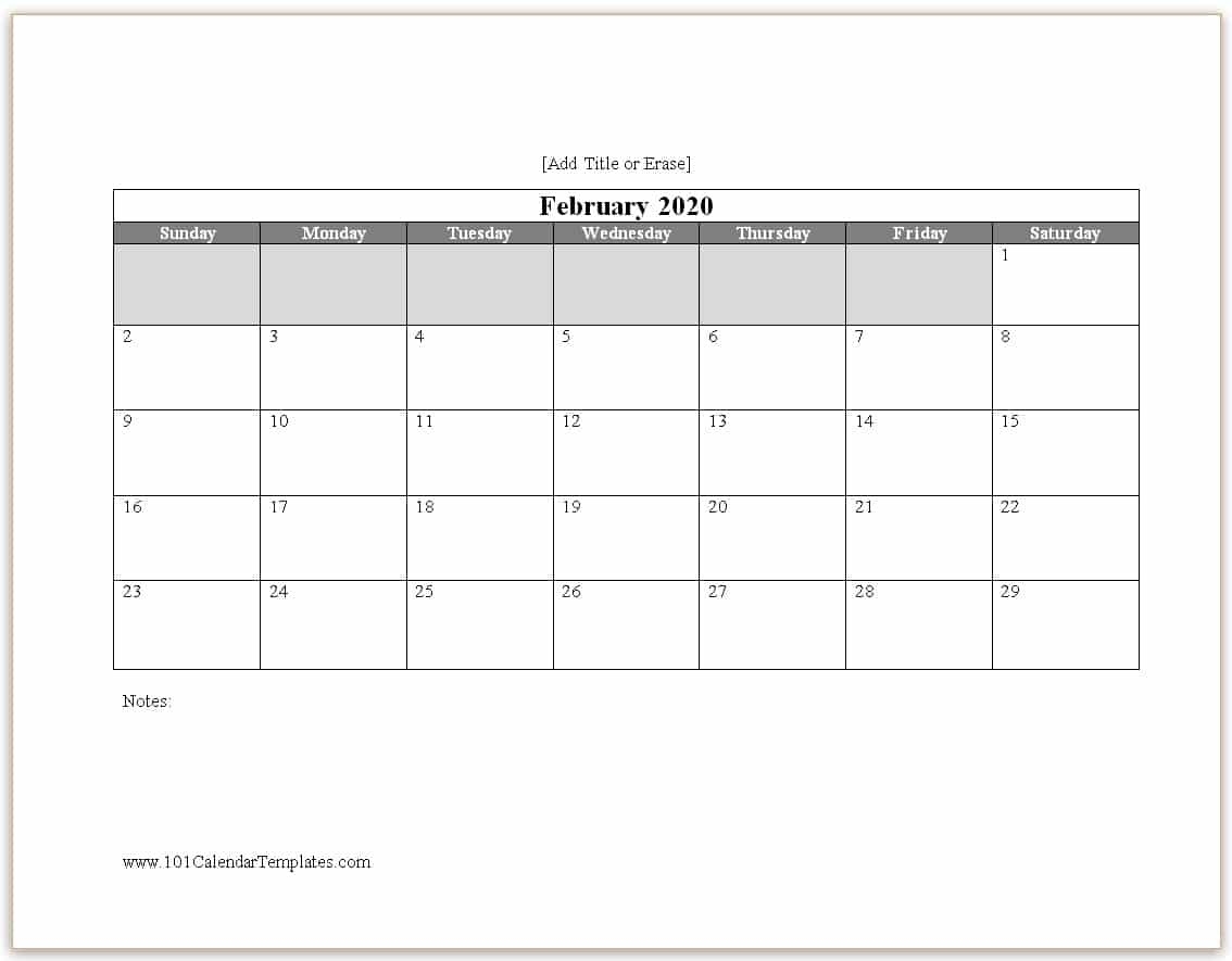 Word Calendar 2020-2020 Word Calendar Template