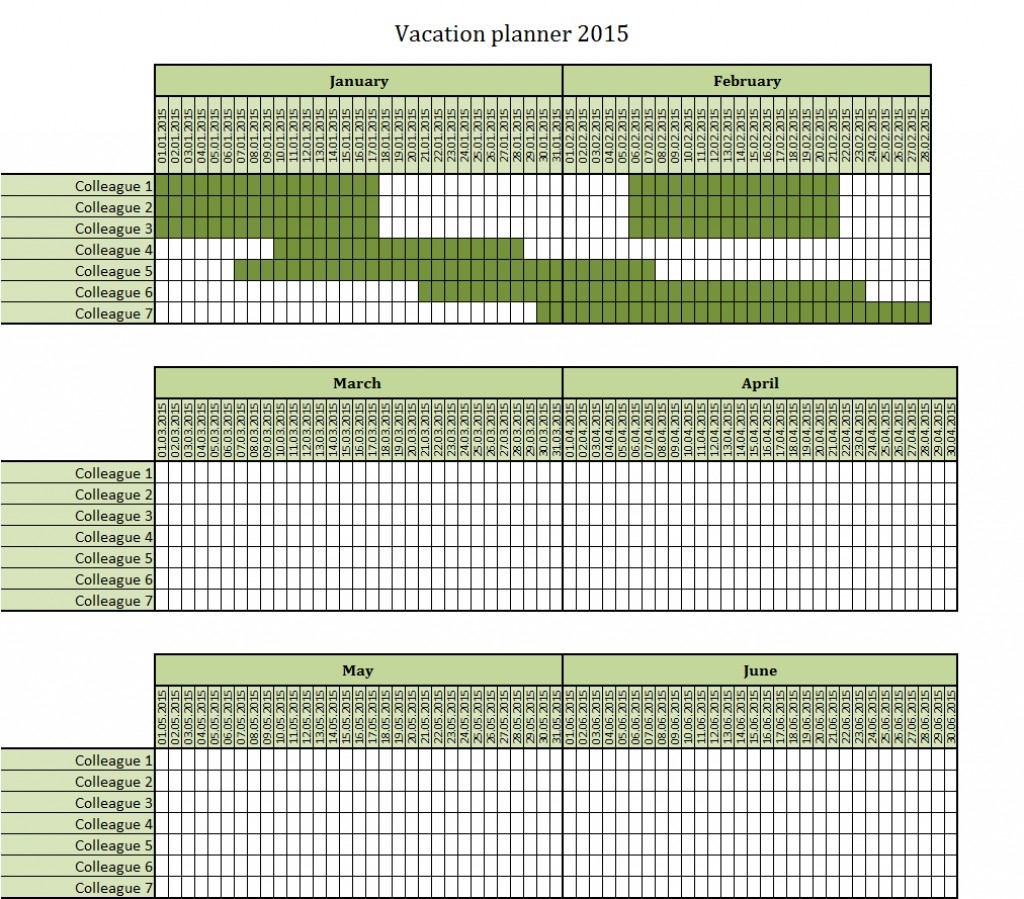 032 Vacation Calendar Template Printable Yearly Excel For-Staff Vacation Calendar Template