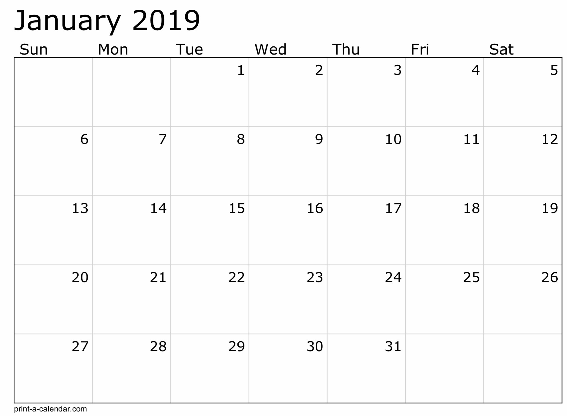 2019 Free Printable Calendar Templates - A Mother&#039;s Random-2 Monthly Printable Calender