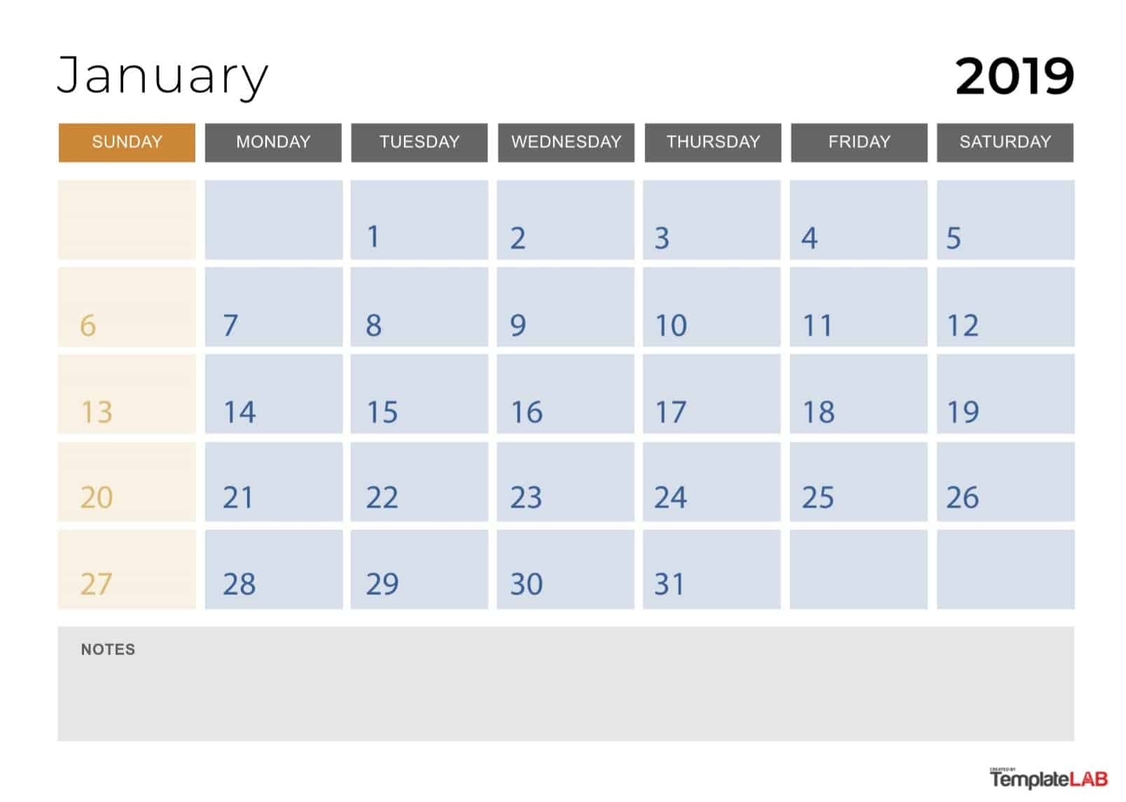 2019 Printable Calendars [Monthly, With Holidays, Yearly] ᐅ-2 Monthly Printable Calender