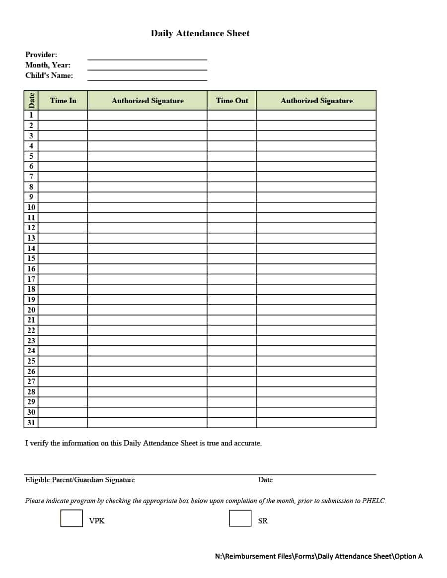 40+ Free Attendance Tracker Templates [Employee, Student-Meeting Attendance Tracker Template