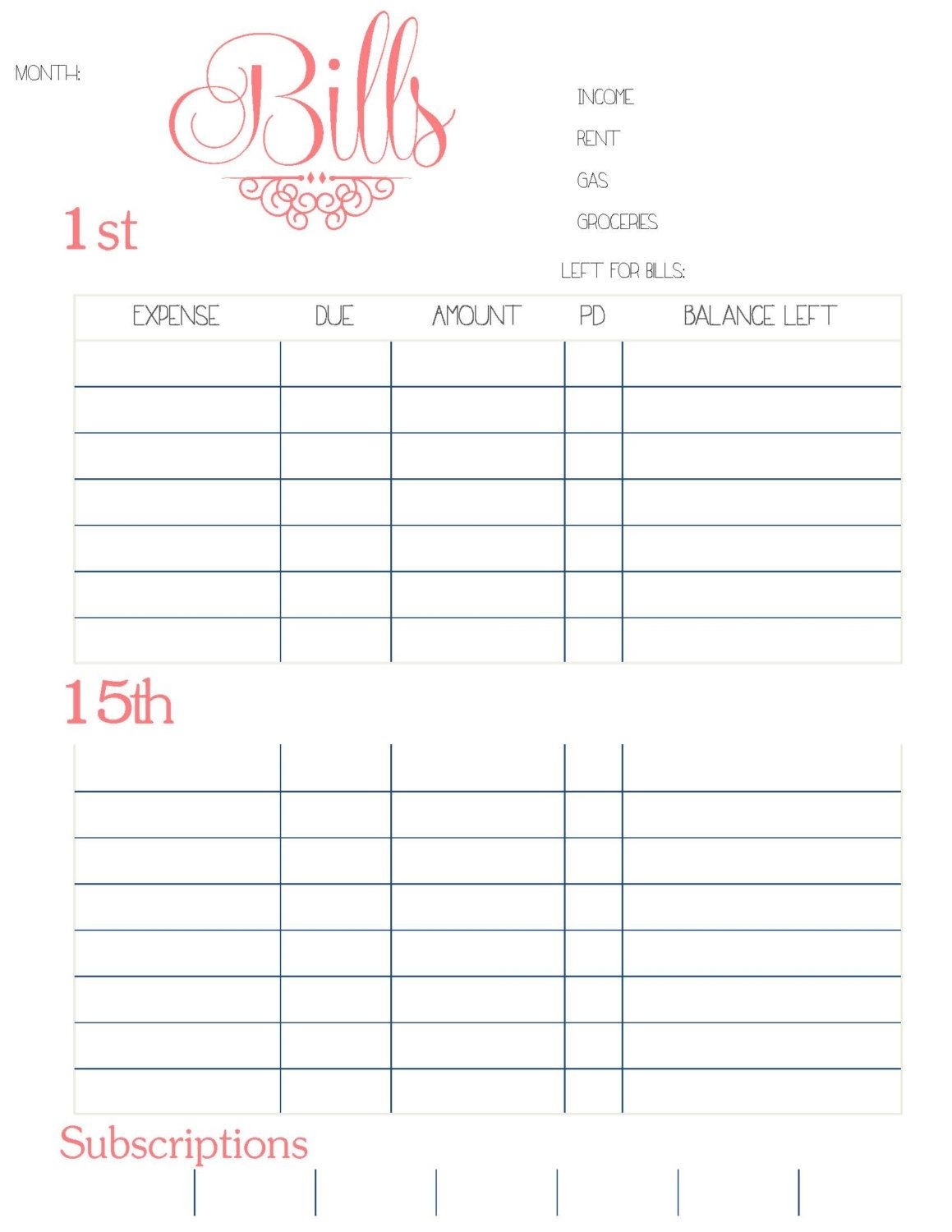 A Wise Person Should Have Money In Their Head, But Not In-Bill Planner Template Printable Calendar