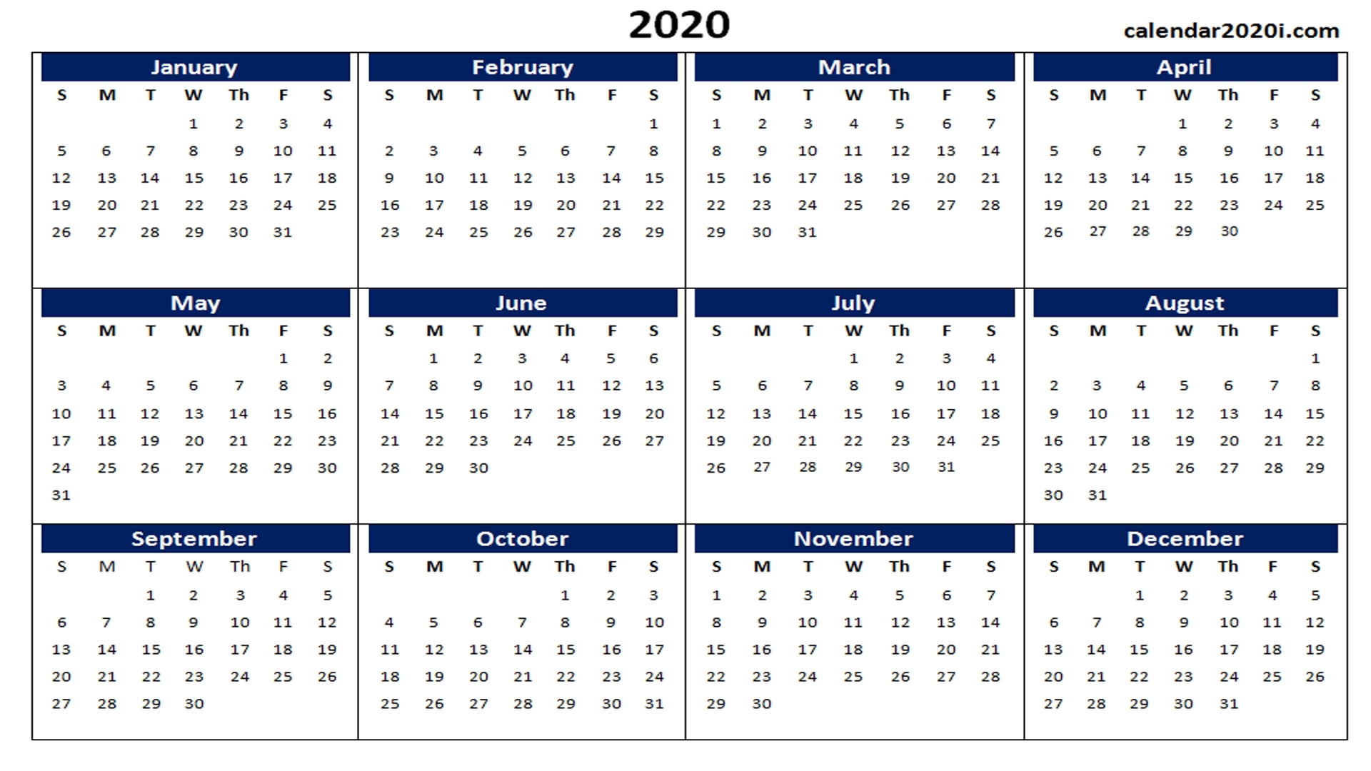 Blank 2020 Calendar Printable Templates | Calendar 2020-3-Blank 3 Month Calendar 2020 Printable