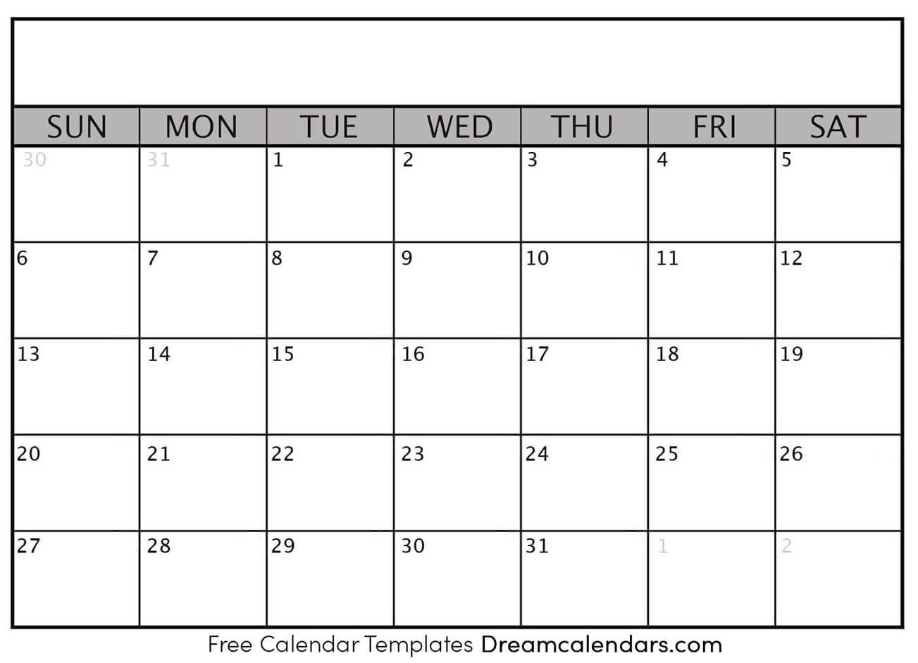 Blank Printable Calendar Templates - Ko-Fi ❤️ Where-Blank Calendar Page Printable