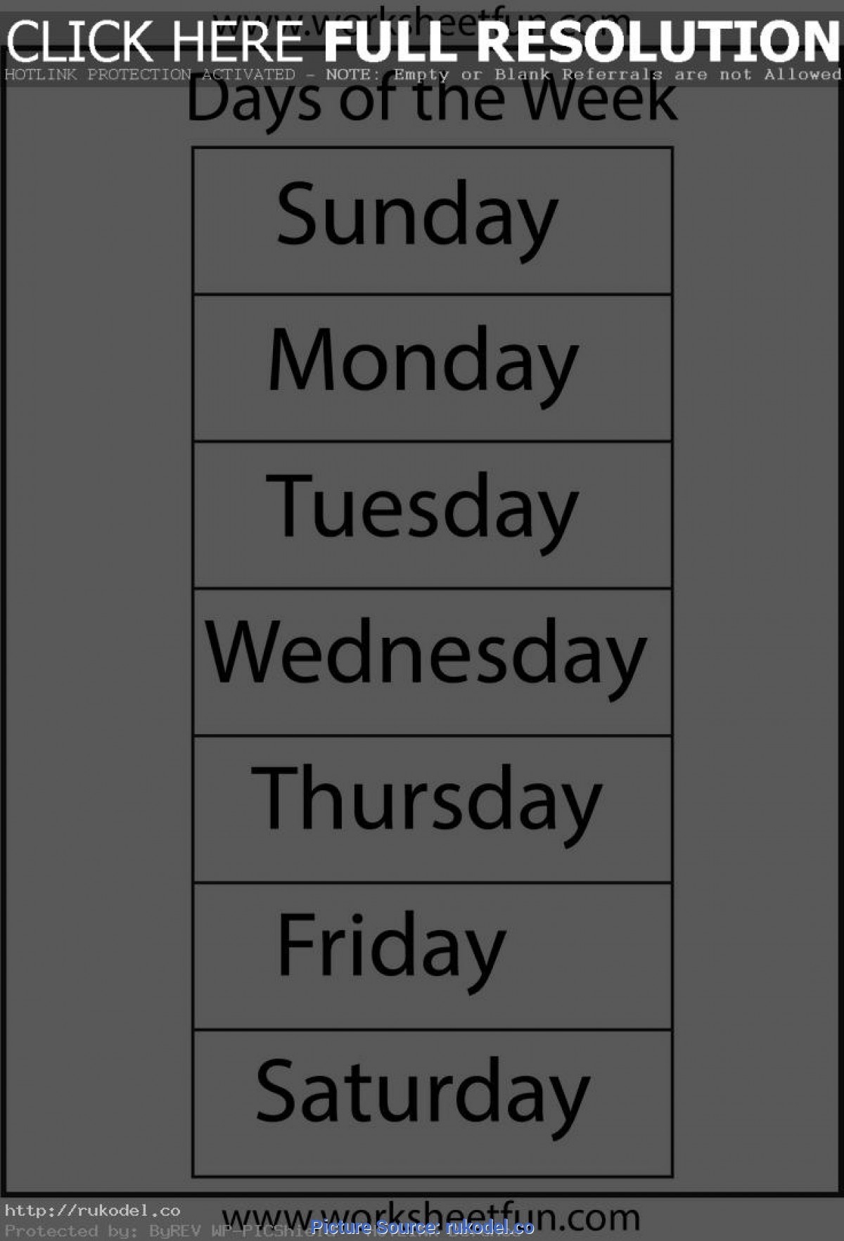 Complex Days Of The Week Lesson Plan For Preschool Classroom-Blank Preschool Class Calendar