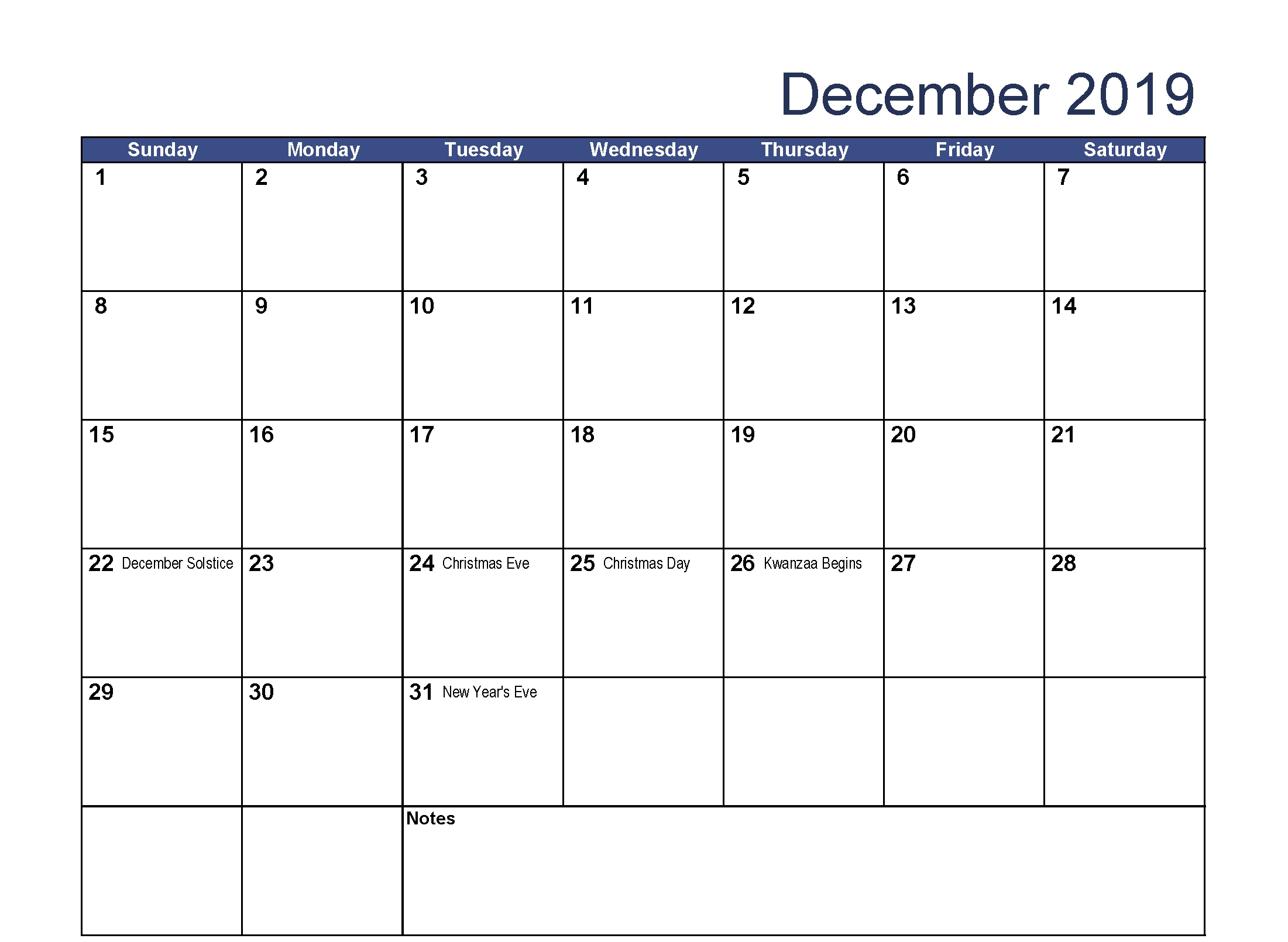 December 2019 Calendar With Holidays Canada | Holiday-December Canada Printable Calendar Free Monthly