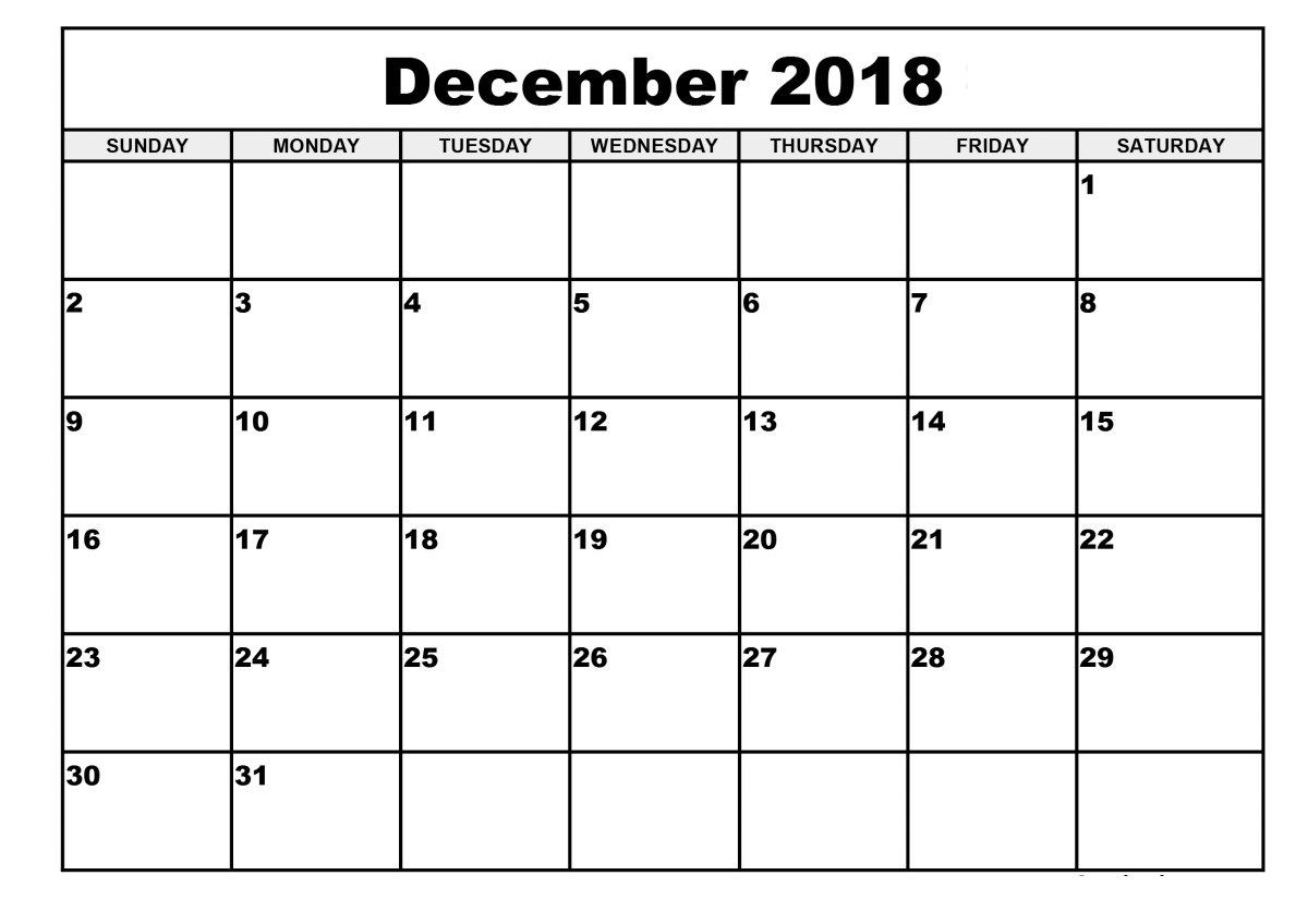 December Calendar 2018 Word | December 2018 Calendar-Excel Countdown Calendar Template