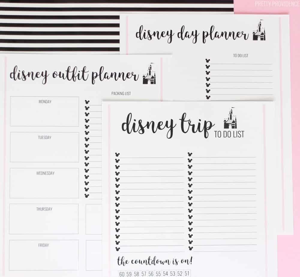 Printable Disney Itinerary Template | Calendar Template Printable