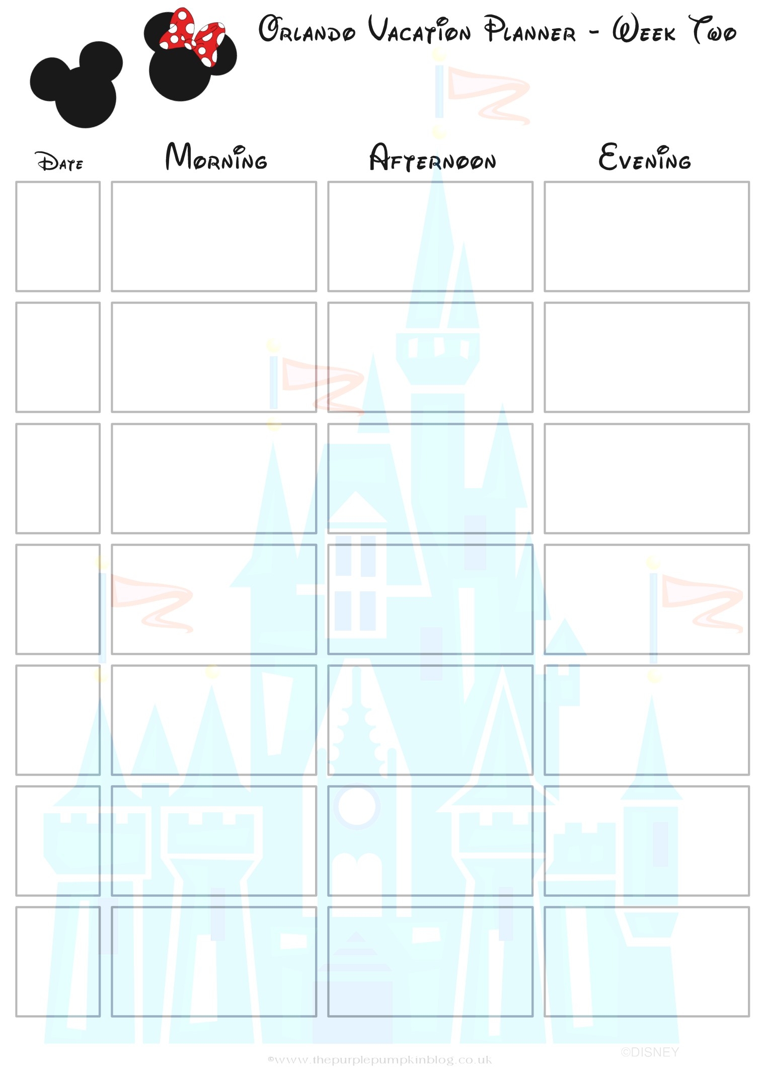 Disney World Itinerary Template Soohongp Within-Disney Free Itinerary Template