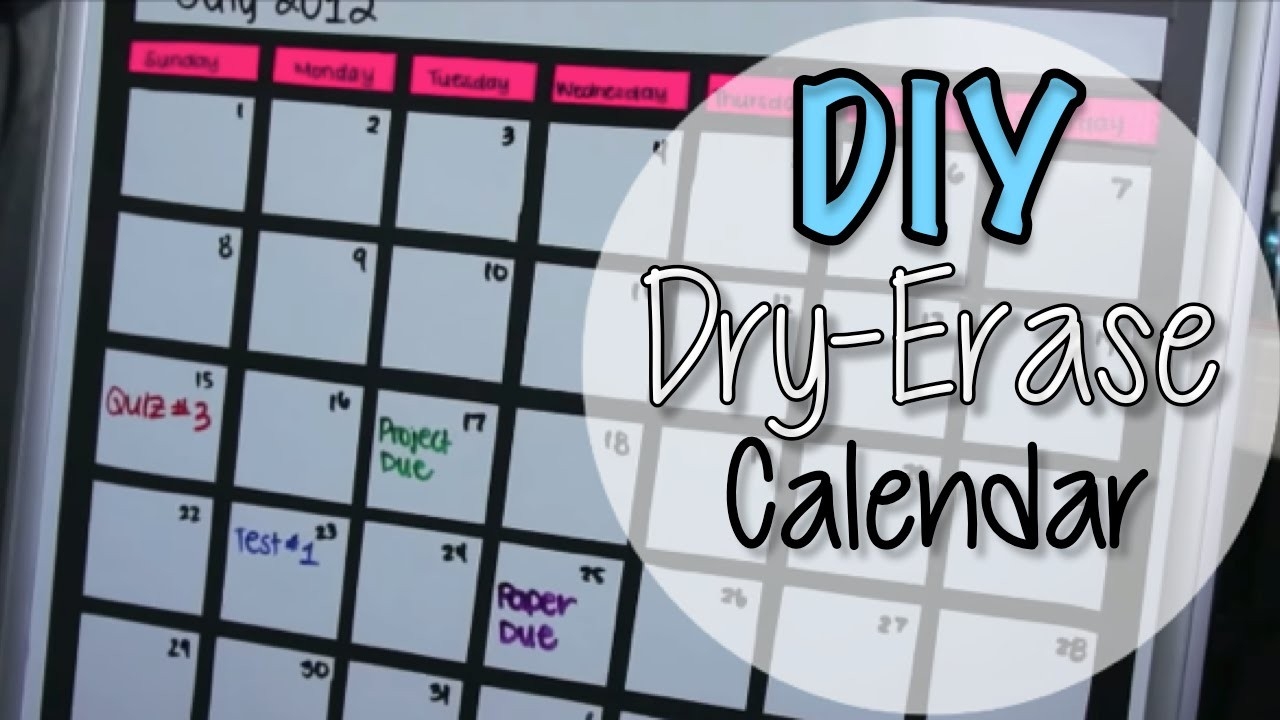 Diy Dry Erase Board Calendar-Calendar Template Bulletin Board