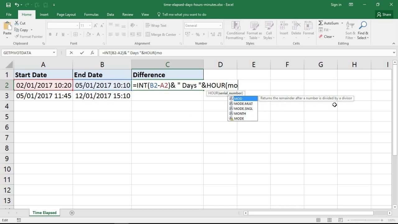 Hour Countdown In Excel Template Calendar Template Printable