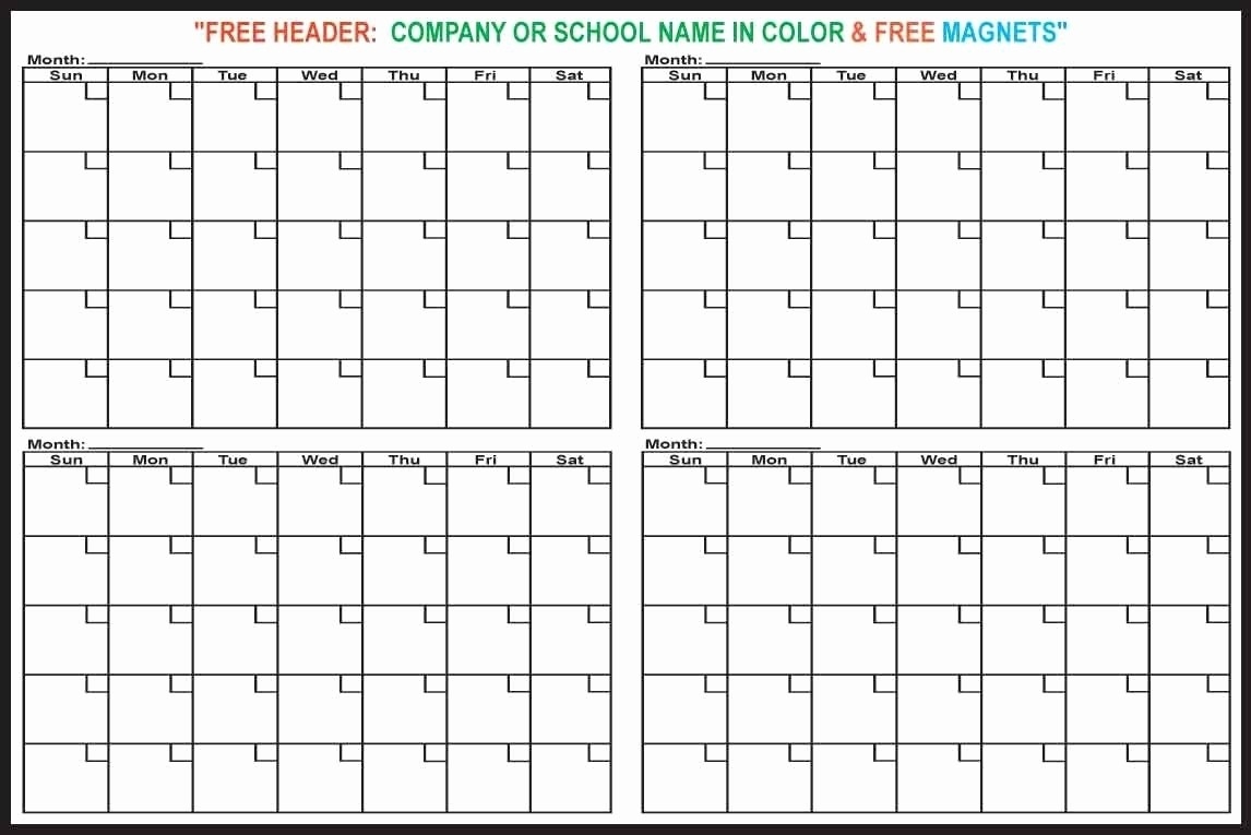 Fine 4 Page Printable Calendar : Mini Calendar Template-Printable 4 Month Calendar Template