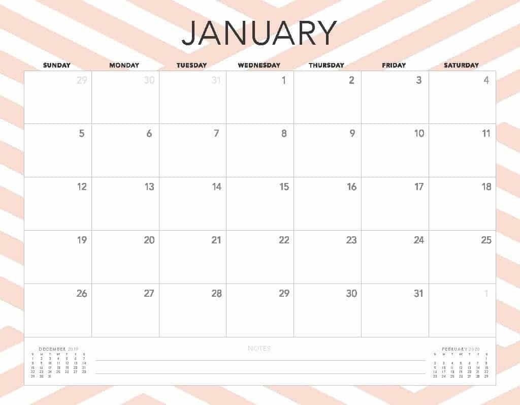 Free 2020 Printable Calendars - 51 Designs To Choose From!-Blank Calendar Template 2 Months Per Page