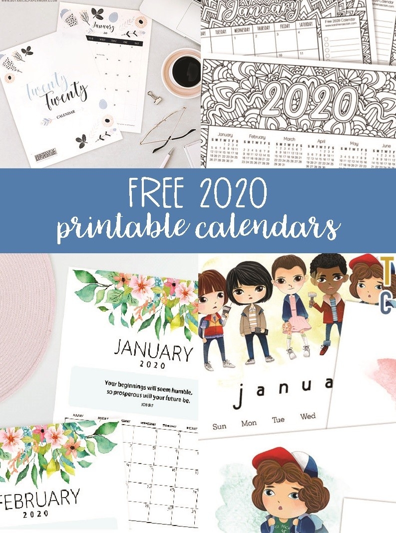 Free 2020 Printable Calendars - Crafting In The Rain-Disney Printable Calendar 2020 Monthly