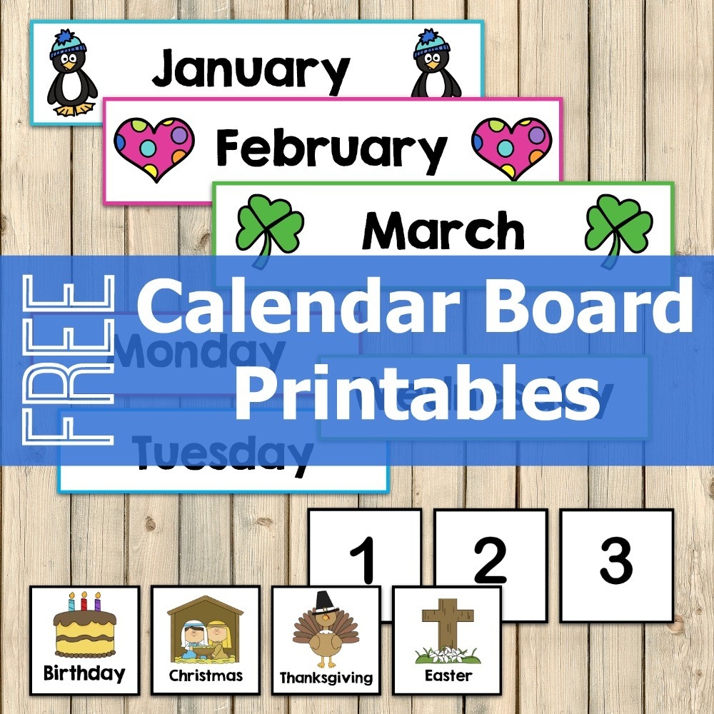 Free Calendar Board Printables - My Joy-Filled Life-Calendar Template Bulletin Board