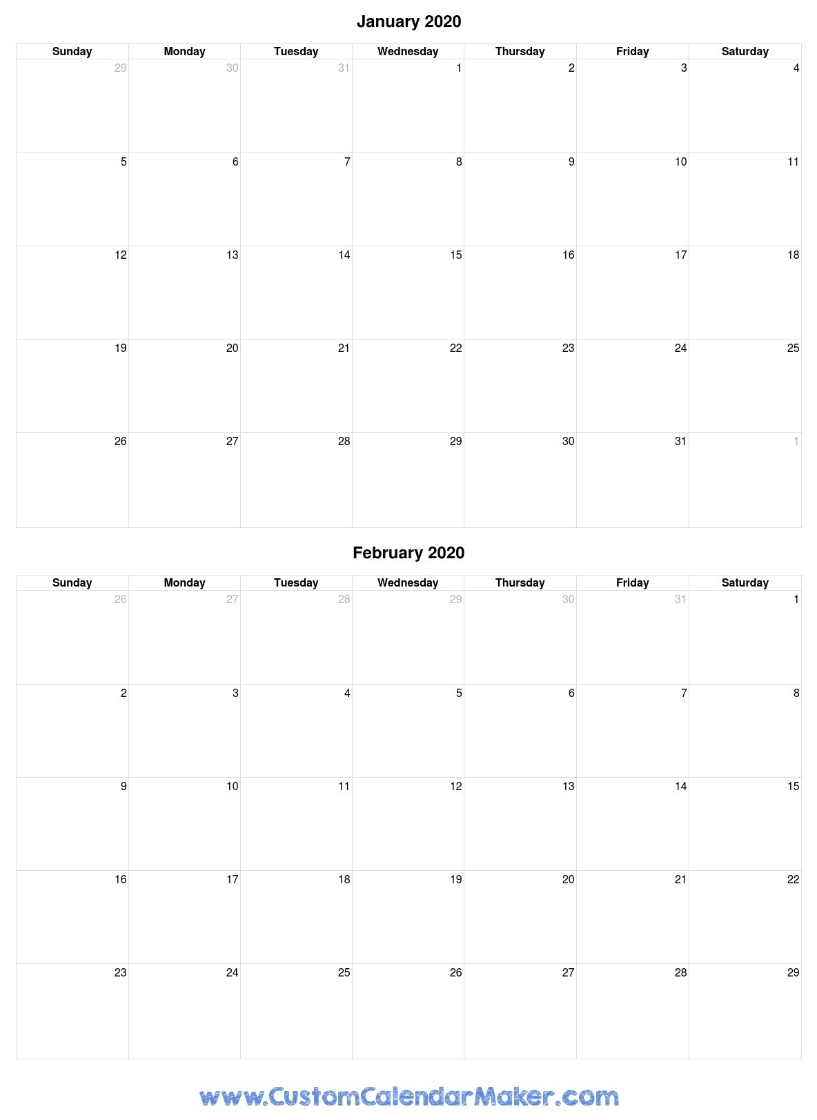 Free Printable Calendars, Blank Pdf Templates To Print A-2 Monthly Printable Calender