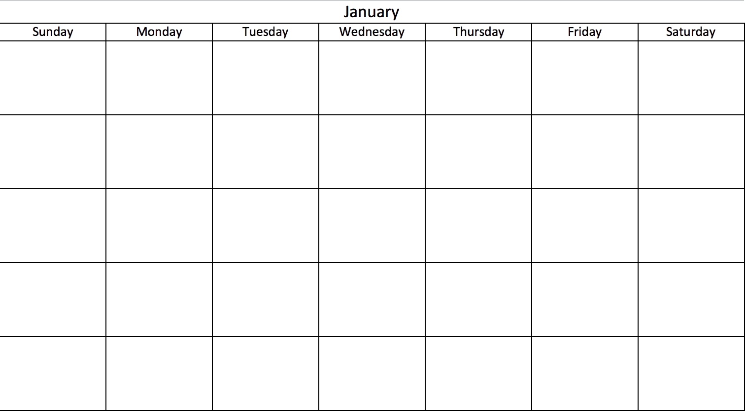 Free, Printable Excel Calendar Templates For 2019 &amp; On-Blank Calendar No Dates