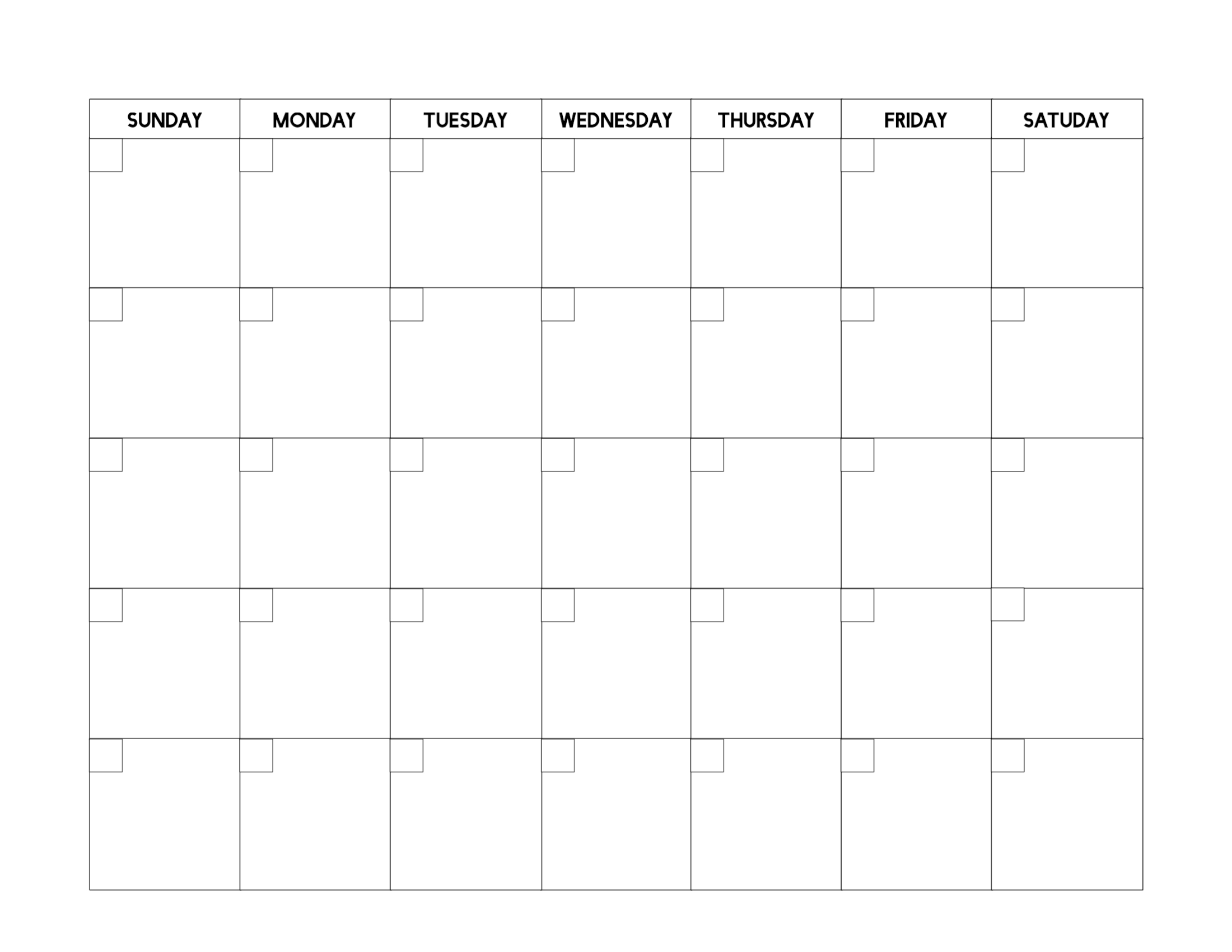 Free Printable Fill In Calendar Calendar Templates