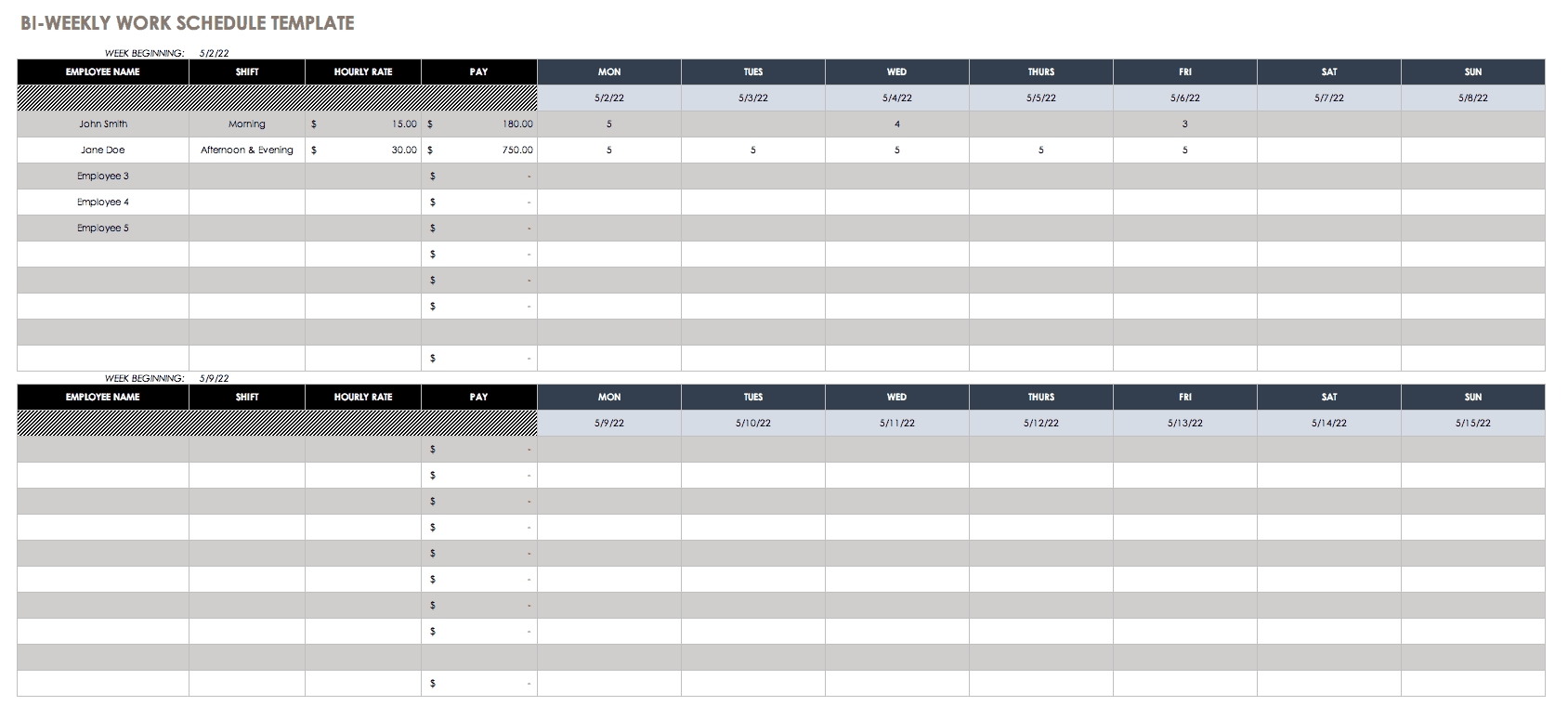 Free Weekly Schedule Templates For Excel - Smartsheet-Monthly Calendar Checklist Excel Template