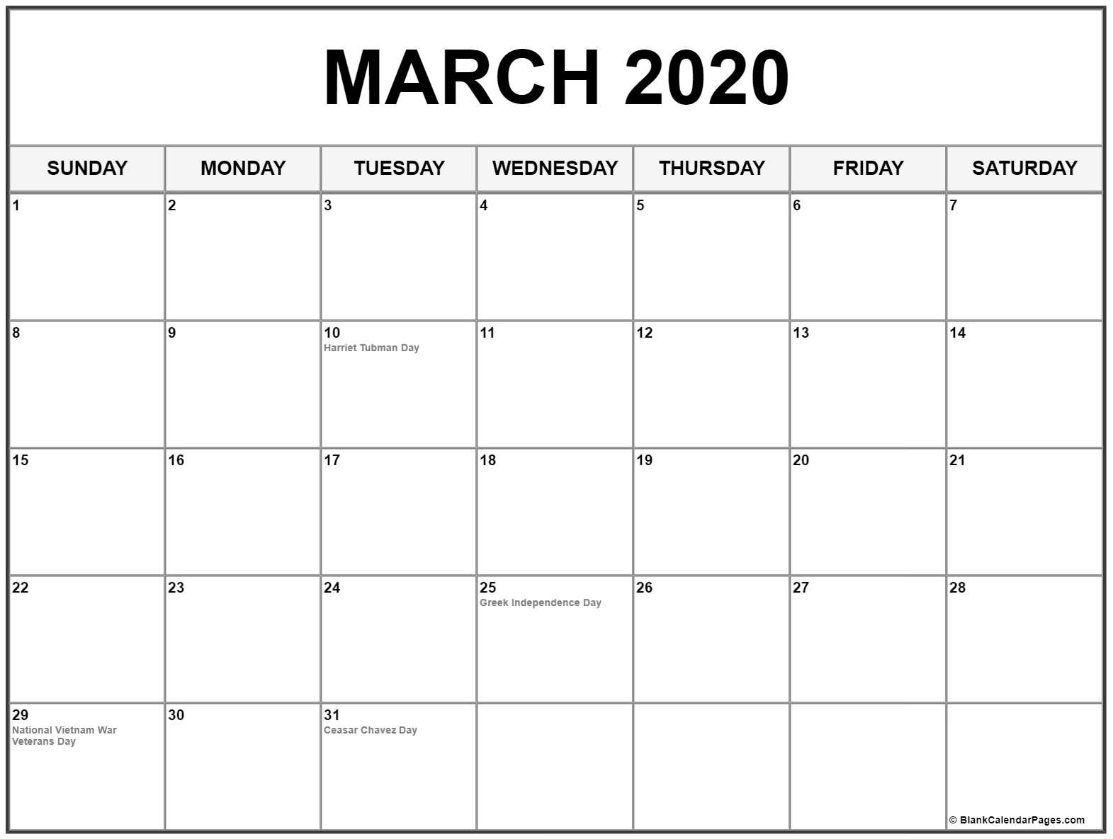 Full List Of March Holidays 2020 Calendar With Festival-Holidays To The Philipines In March 2020