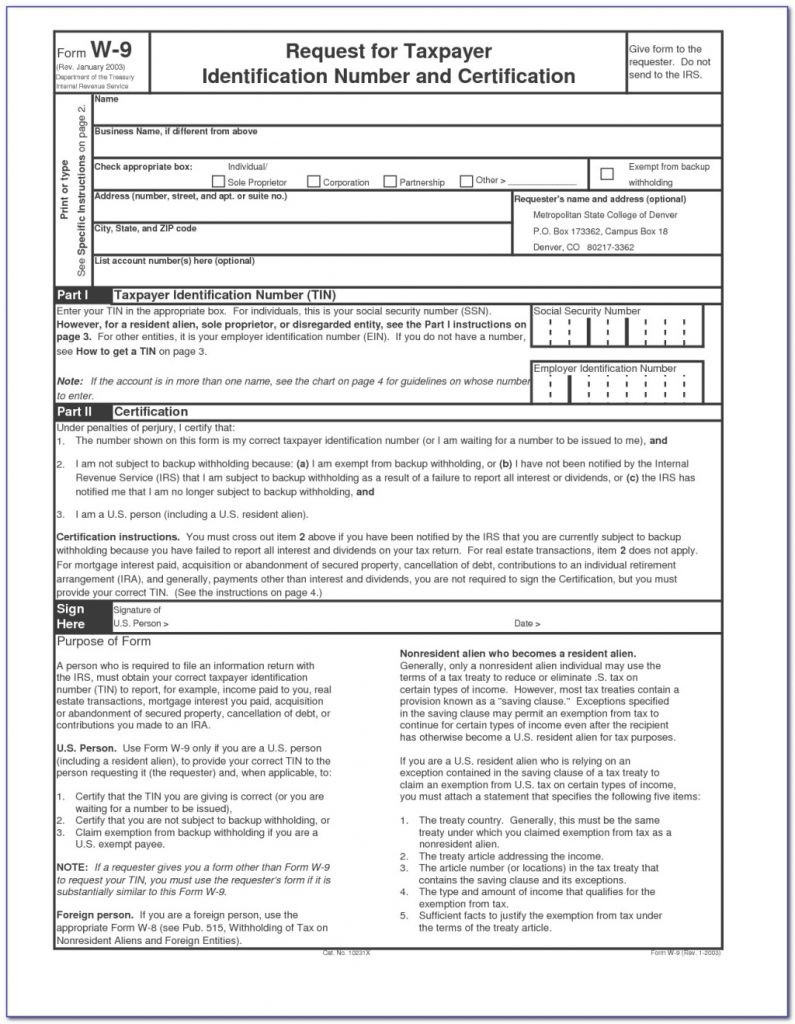 2024 W9 Form Blank Form Lind Shelia