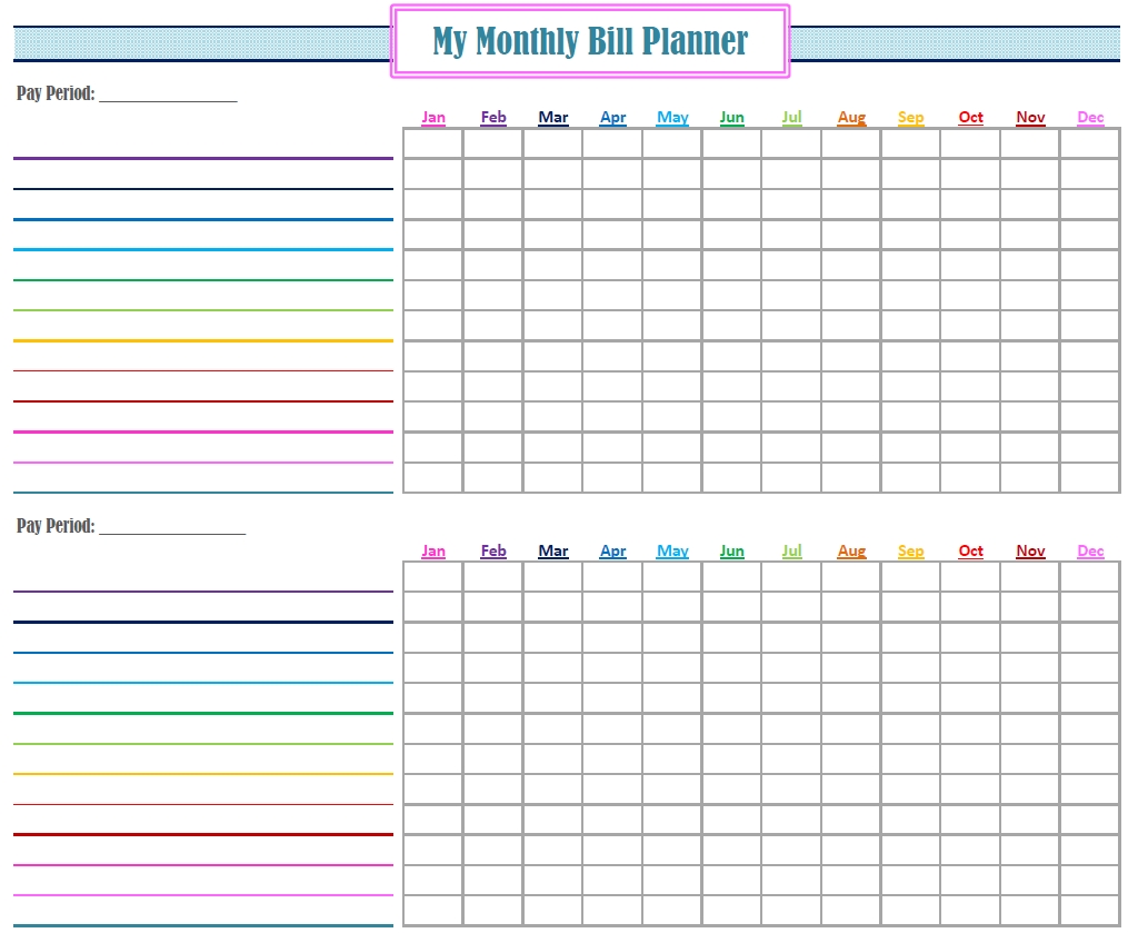Gold Project Bill Planner | Bill Calendar, Bill Planner-Monthly Calendar For Bills