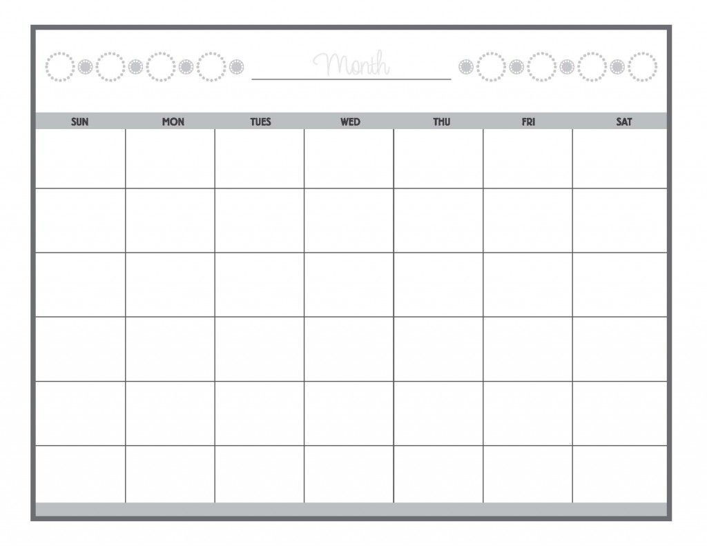 Guess The Date Print Our Calendar Grid, Then Fill In The-Printable Monthly Calendar Grid