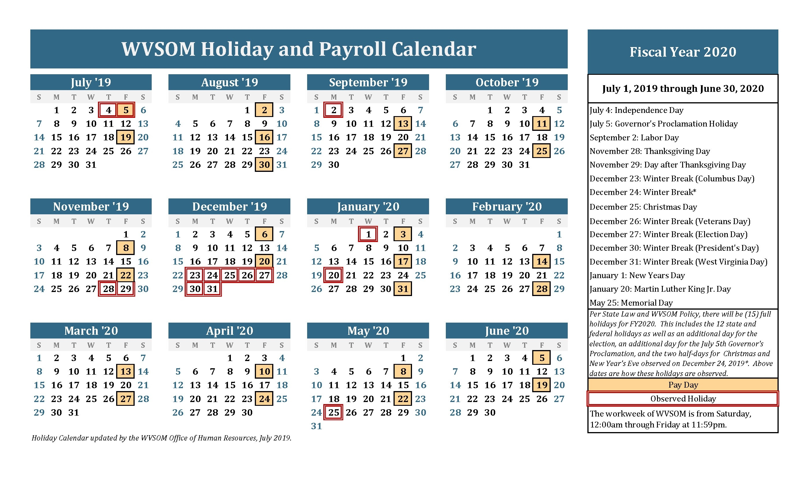 Bank Holidays 2020 Europe Calendar