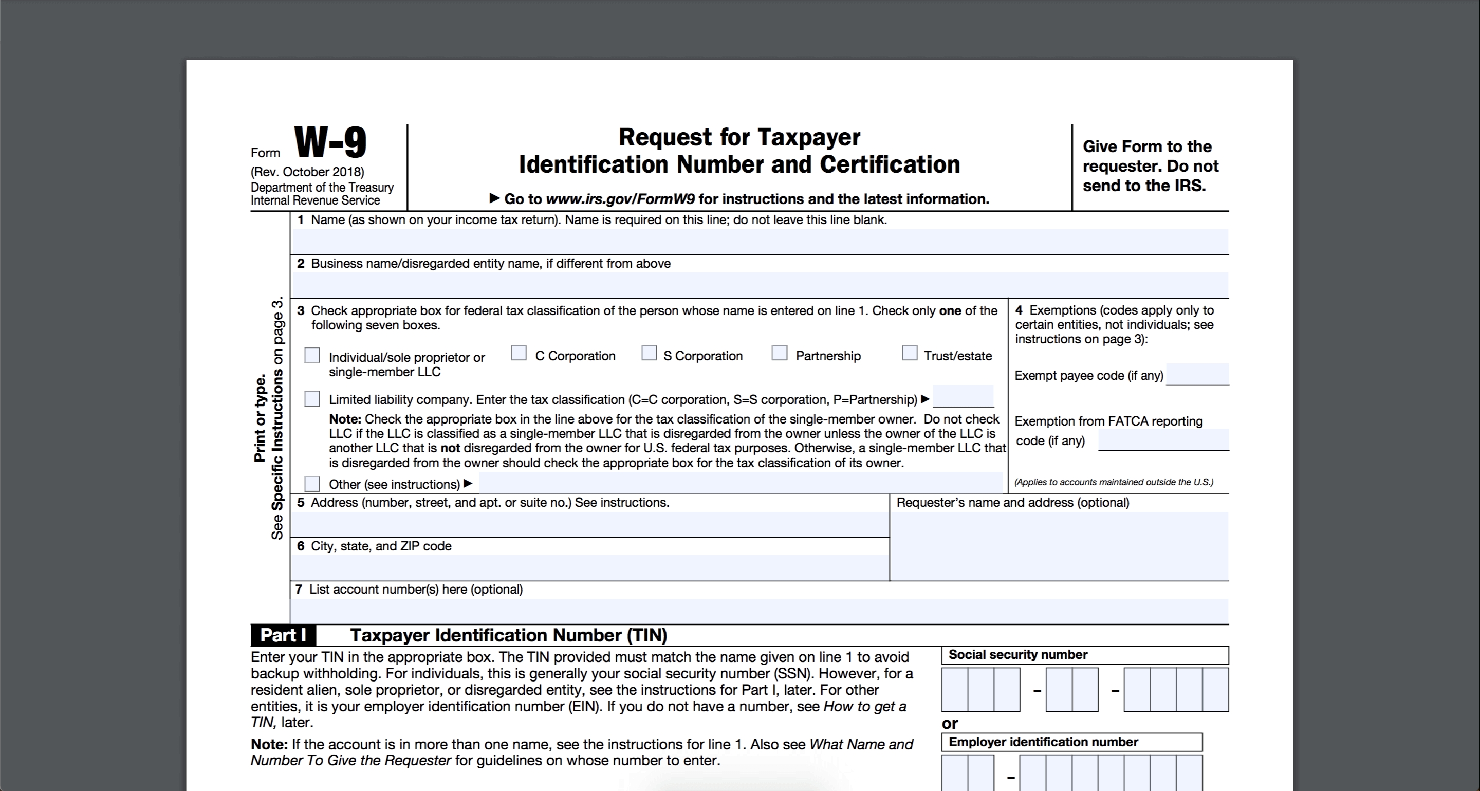 W9 2024 Printable Form Free Alayne Anatola