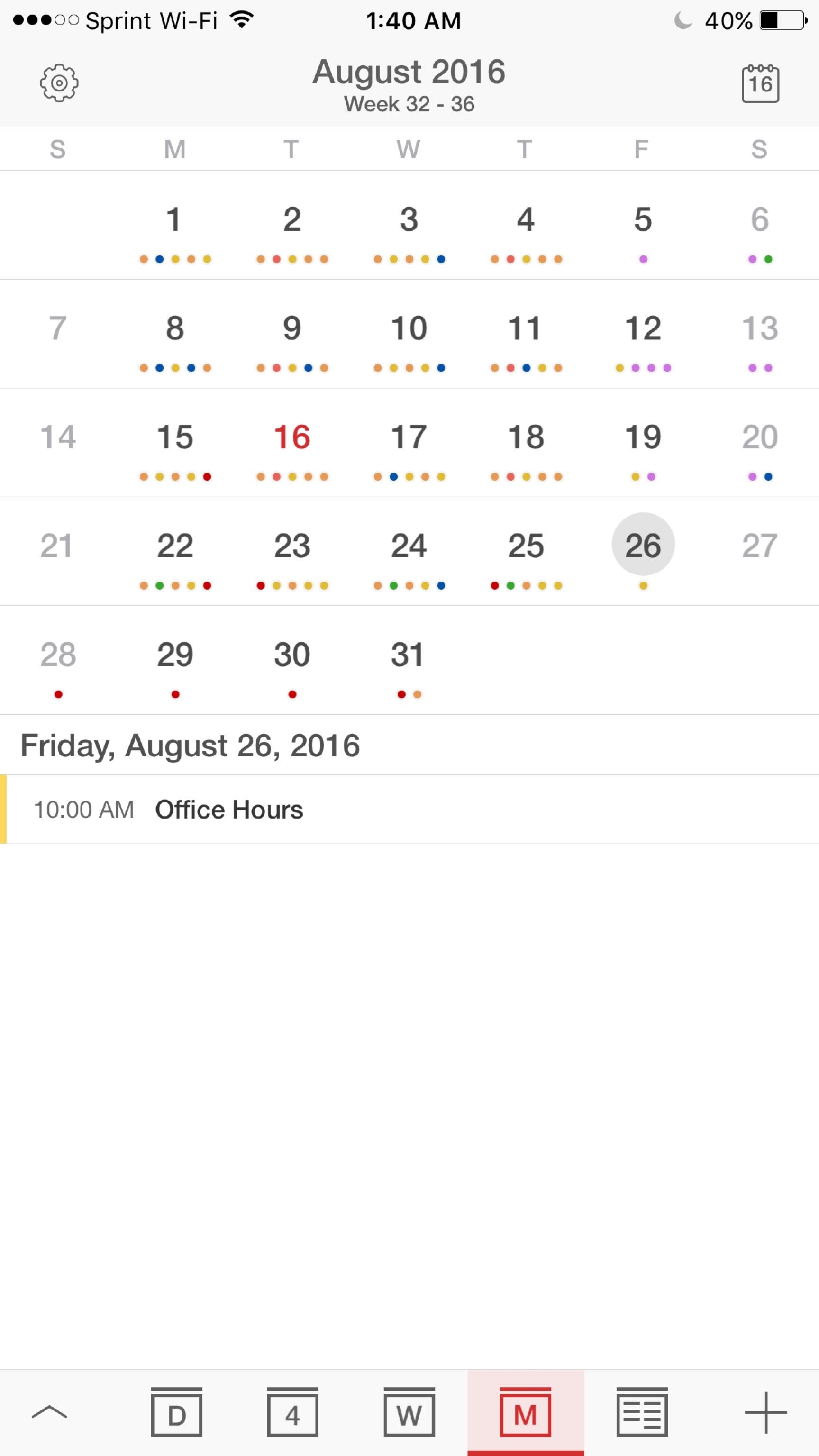 budget calendar app iphone