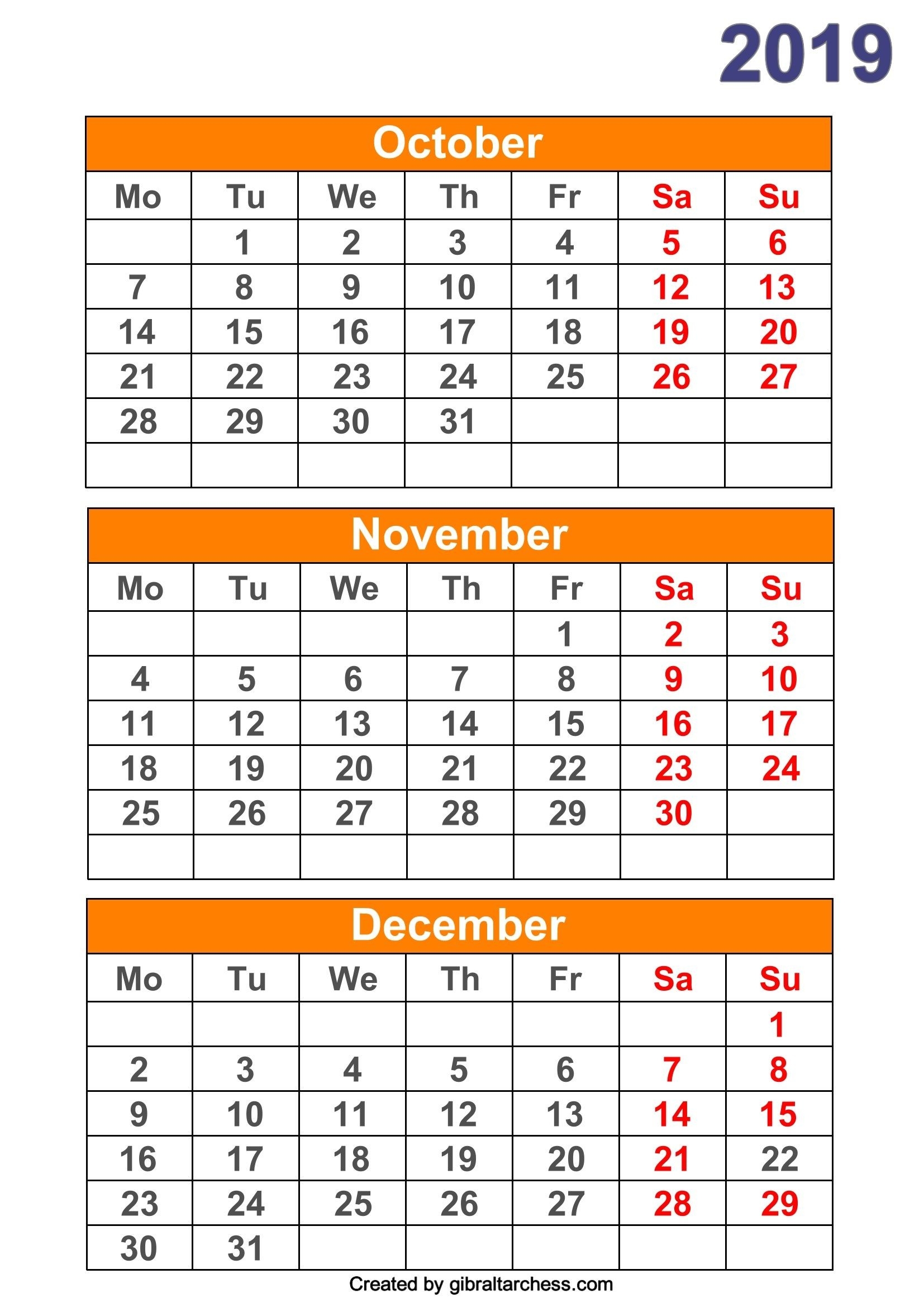 Month Per Page Calendar - Wpa.wpart.co-Calendar Templates 3Months Per Page