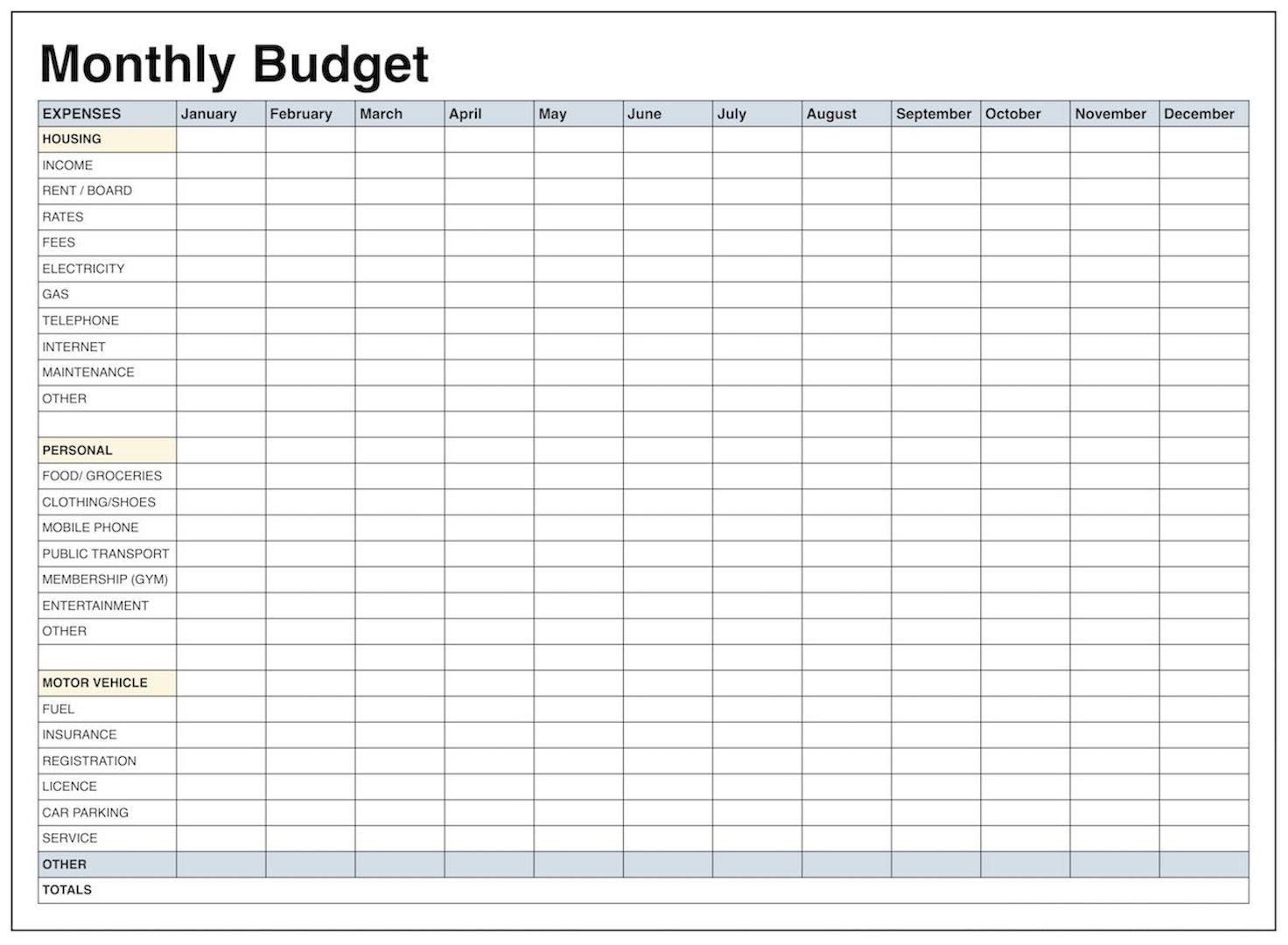 Monthly Budget Planner #budgetcalendar #budgetplanner-Bill Planner Template Printable Calendar