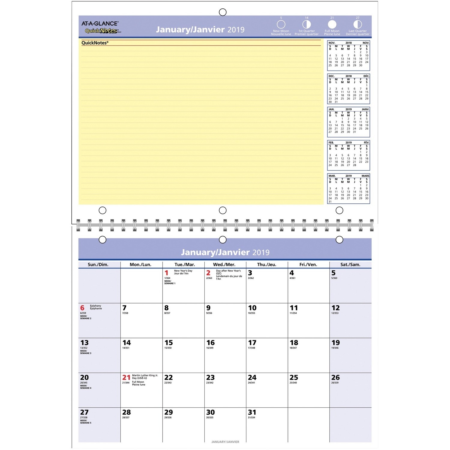 Ocean Stationery And Office Supplies :: Office Supplies-8.5 X 14 Monthly Calendar