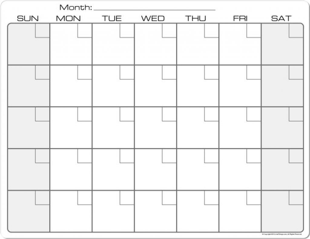 Printable Calendar 8 X 11 | Printable Calendar 2019-8.5 X 11-Blank Monthly Calendar Printable 8.5 X 11