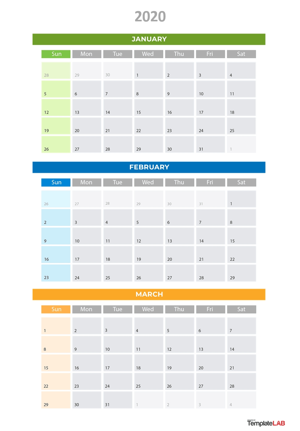 Quarterly Calendar 2020 Printable - Wpa.wpart.co-Blank 3 Month Calendar 2020 Printable