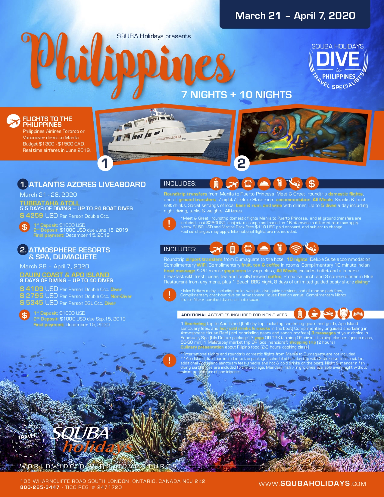 Scuba Holidays Philippines March-April 2020 | Scuba Holidays-Holidays To The Philipines In March 2020