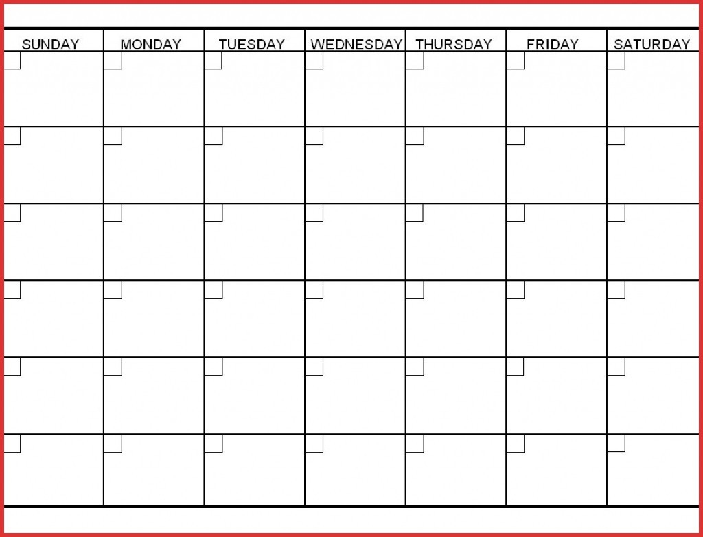 Six Week Blank Calendar Template Calendar Template Printable