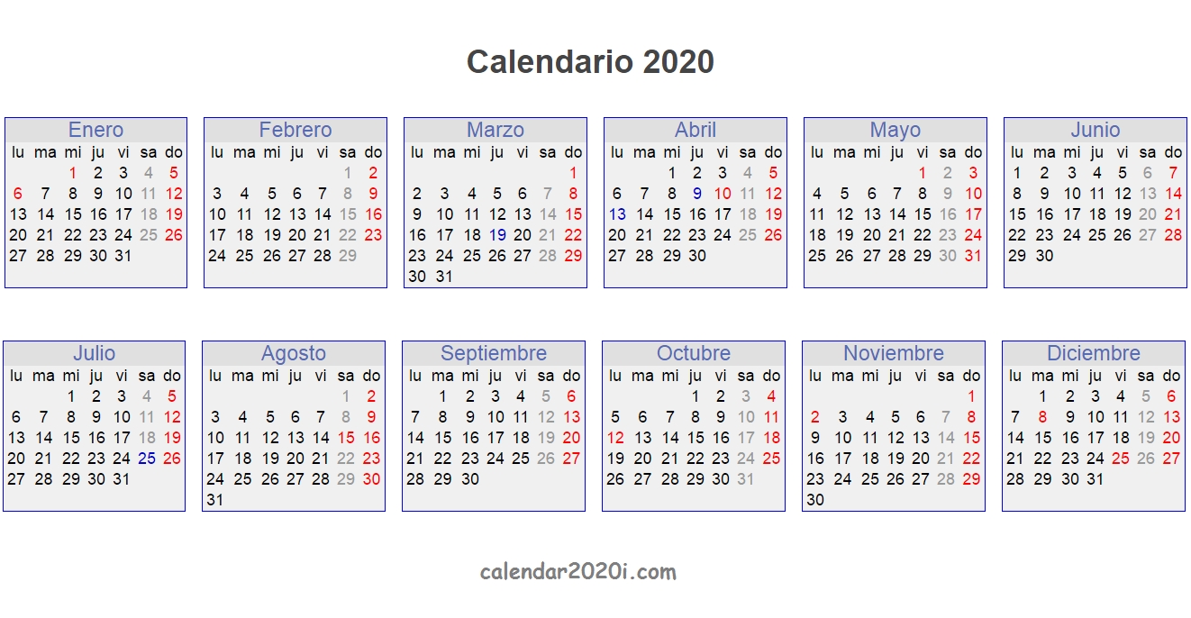 Bank Holidays 2020 Europe Calendar